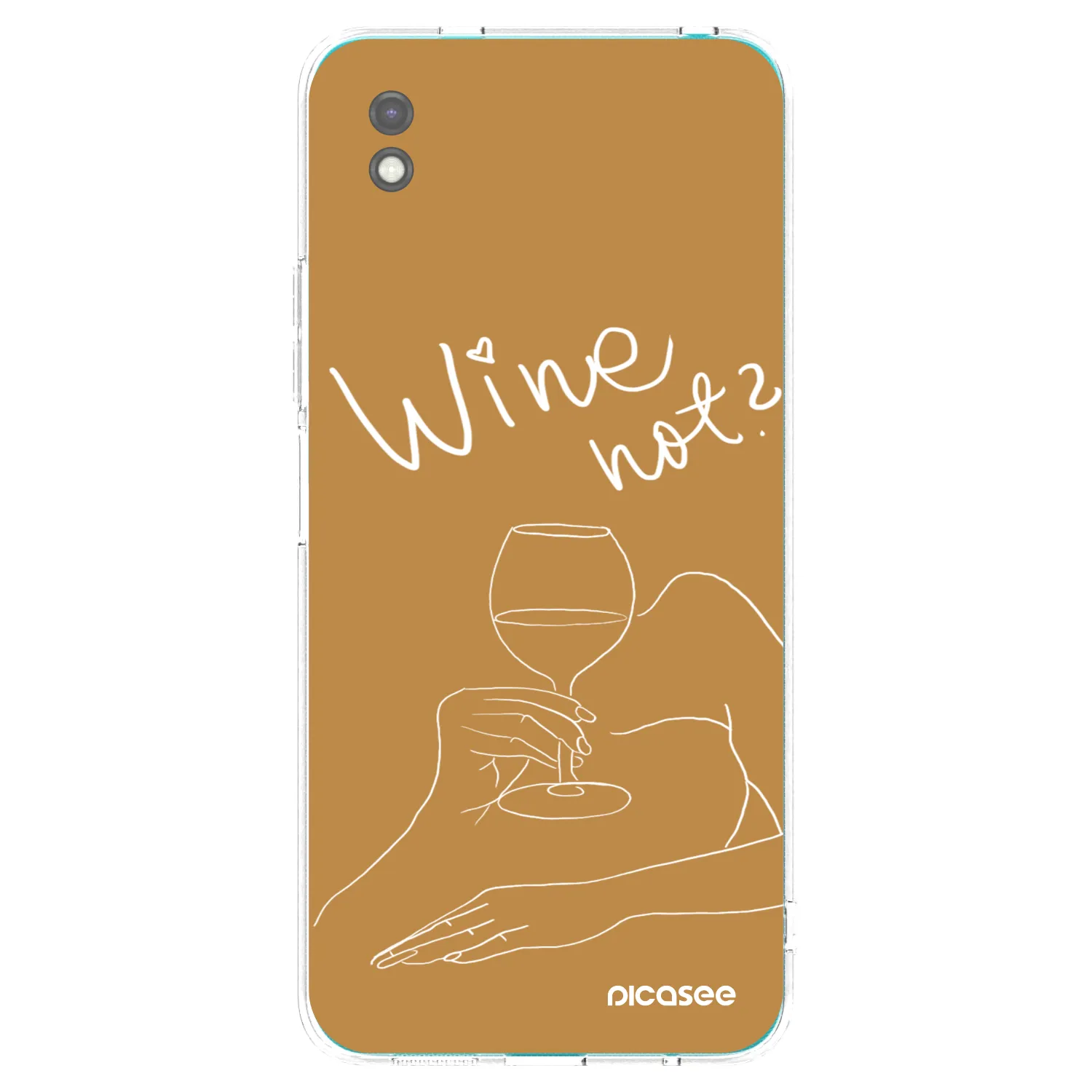 Picasee silikonový černý obal pro Xiaomi Redmi 9A - Wine not