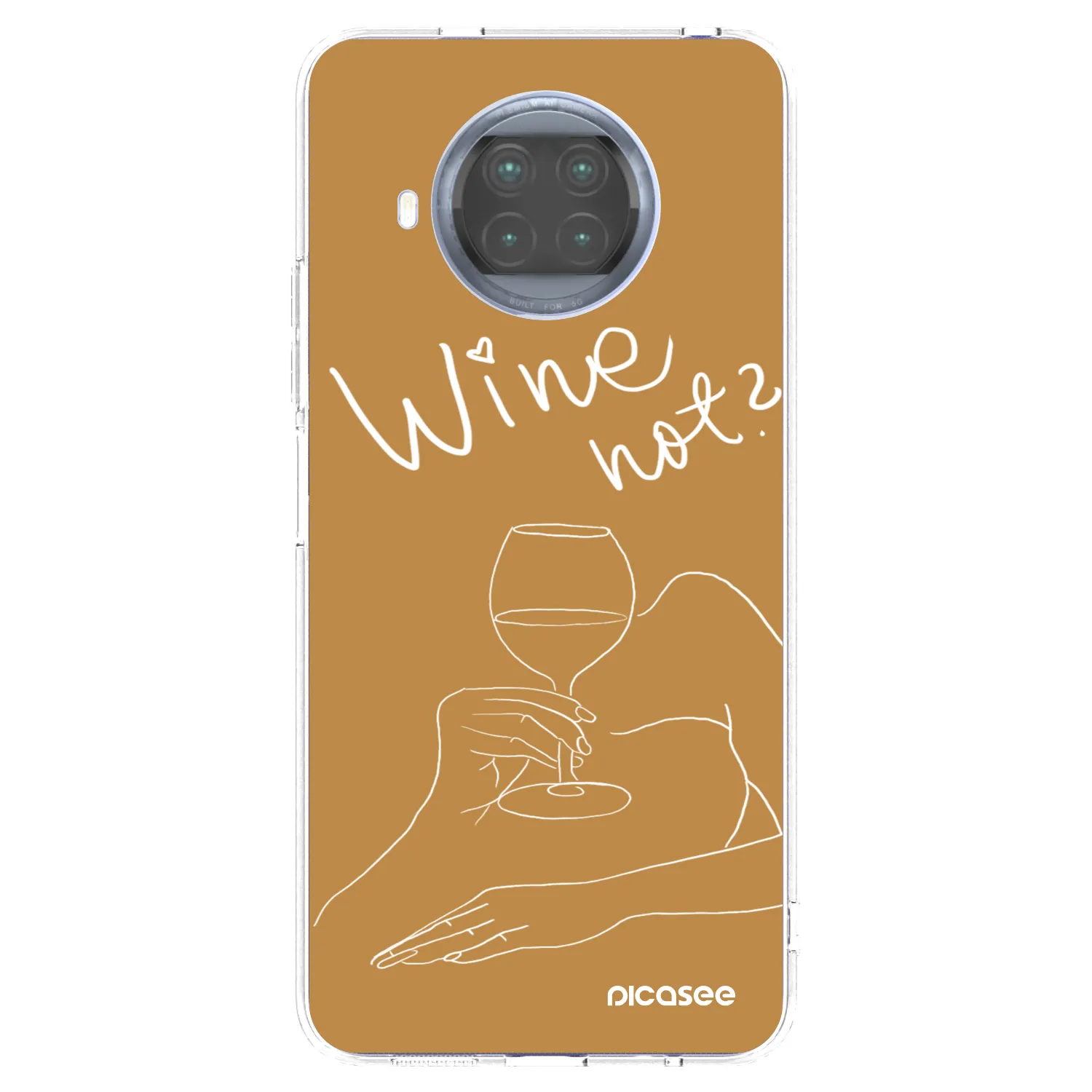 Picasee silikonový průhledný obal pro Xiaomi Mi 10T Lite - Wine not