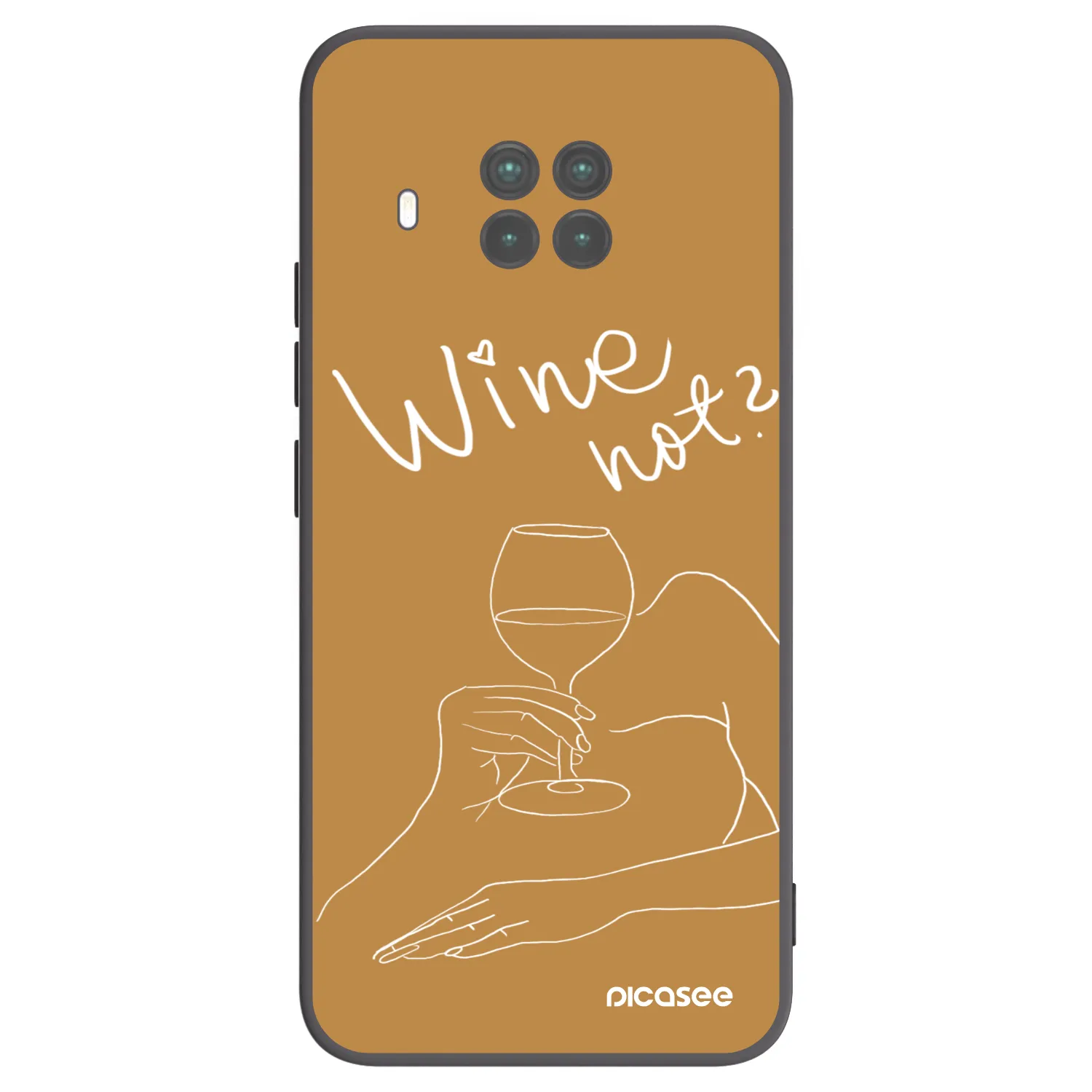 Picasee silikonový černý obal pro Xiaomi Mi 10T Lite - Wine not