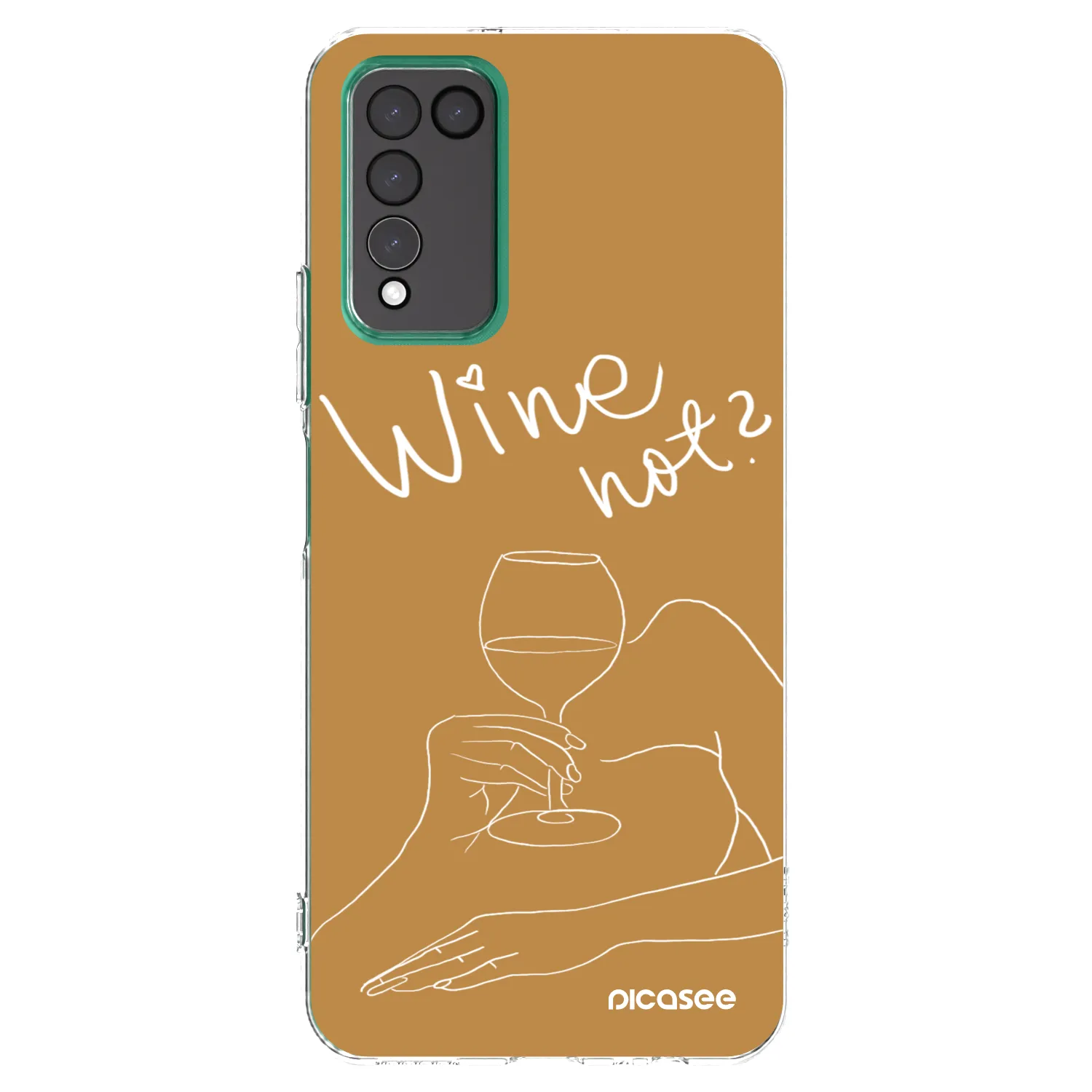 Picasee silikonový průhledný obal pro Honor 10X Lite - Wine not