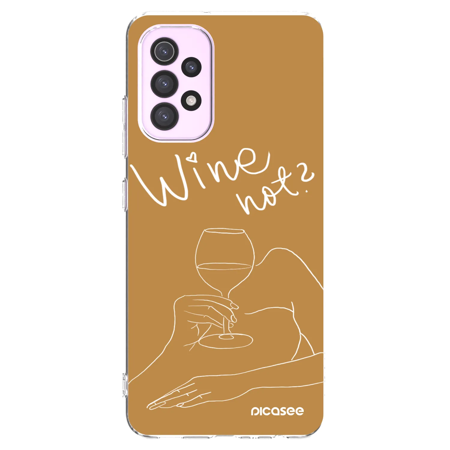 Picasee silikonový průhledný obal pro Samsung Galaxy A32 5G A326B - Wine not