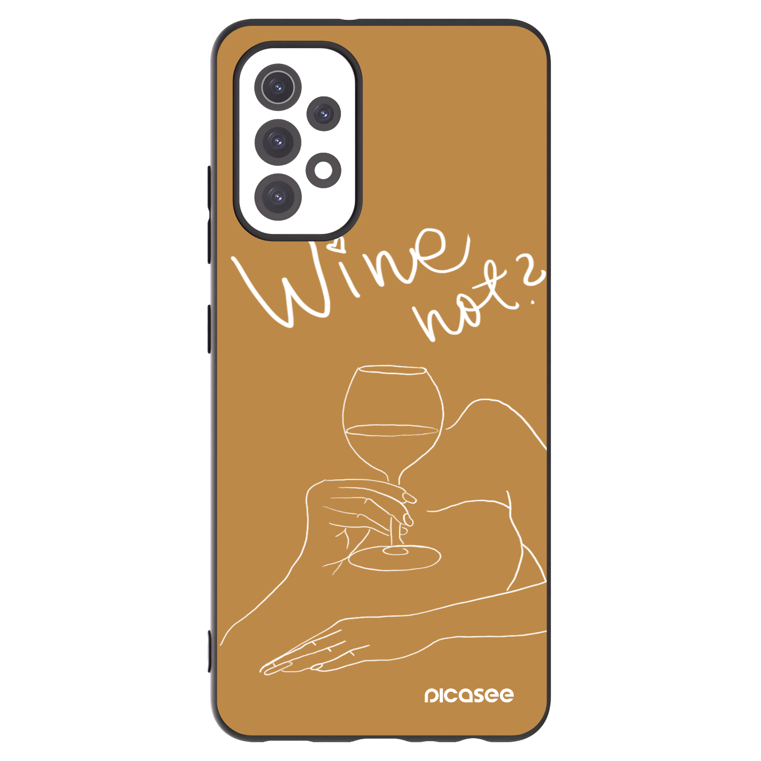 Picasee silikonový černý obal pro Samsung Galaxy A32 5G A326B - Wine not