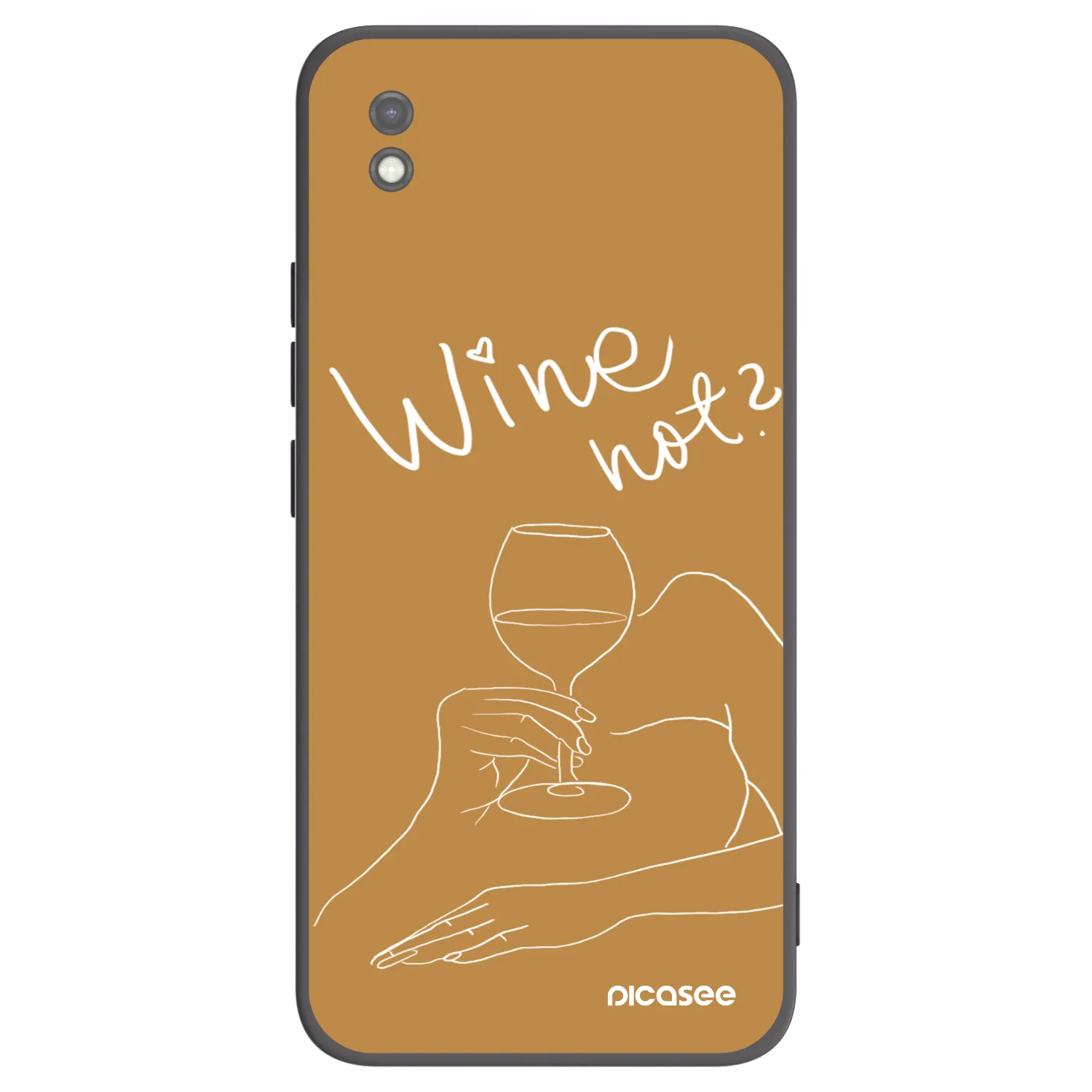 Picasee silikonový černý obal pro Xiaomi Redmi 9AT - Wine not