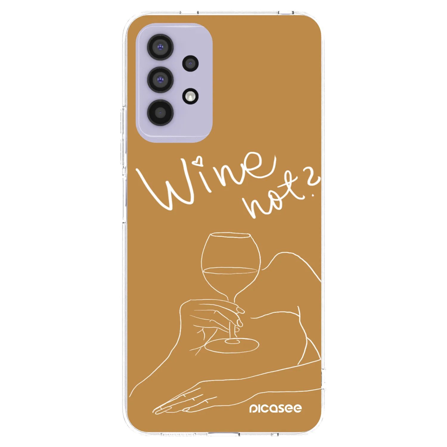 Picasee silikonový průhledný obal pro Samsung Galaxy A32 4G SM-A325F - Wine not