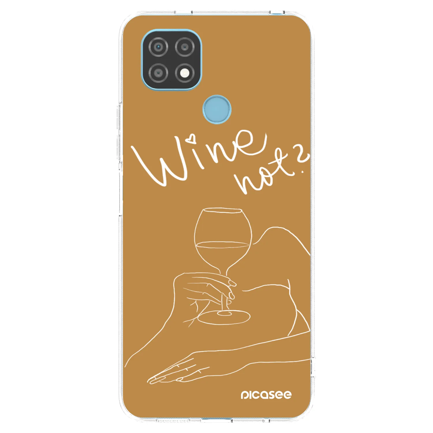 Picasee silikonový průhledný obal pro Realme C21 - Wine not