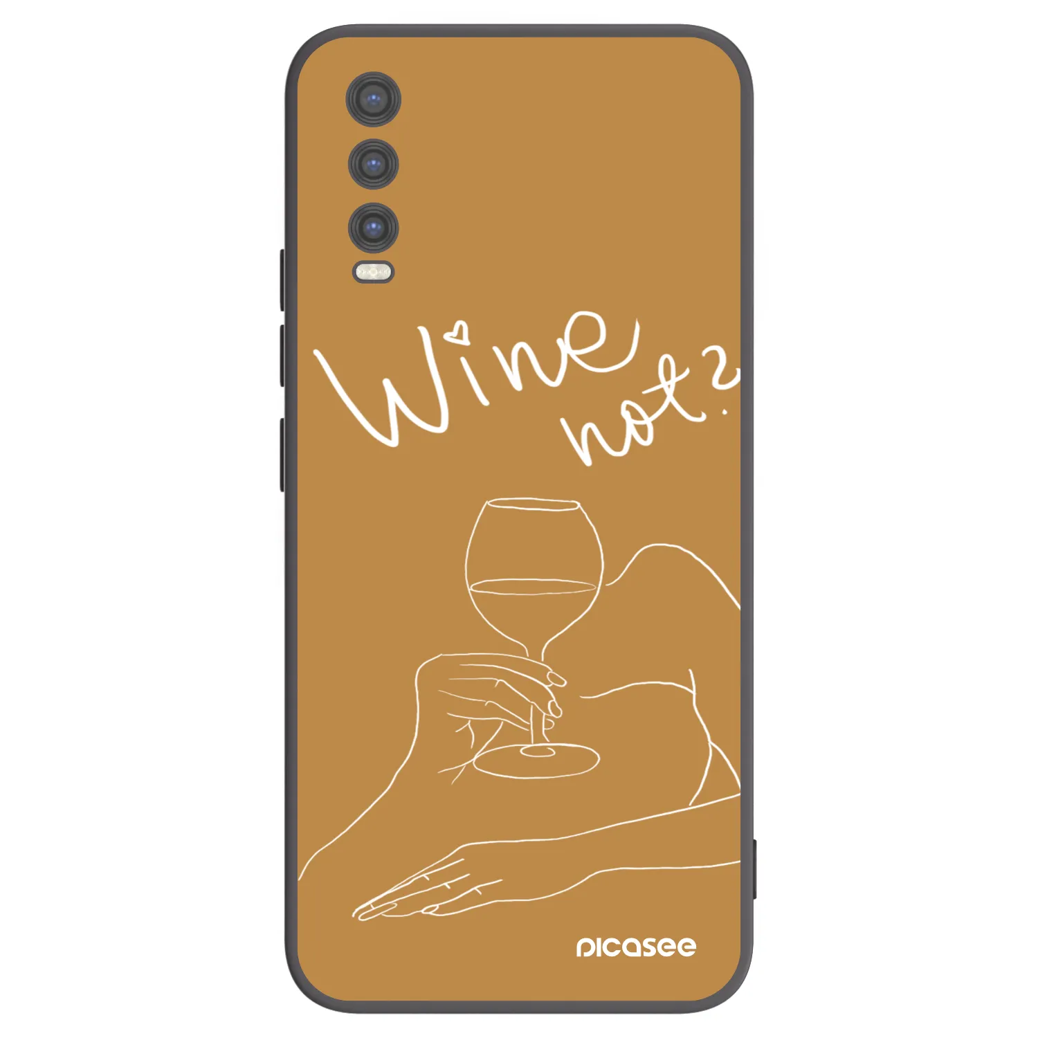 Picasee silikonový černý obal pro Vivo Y20s - Wine not