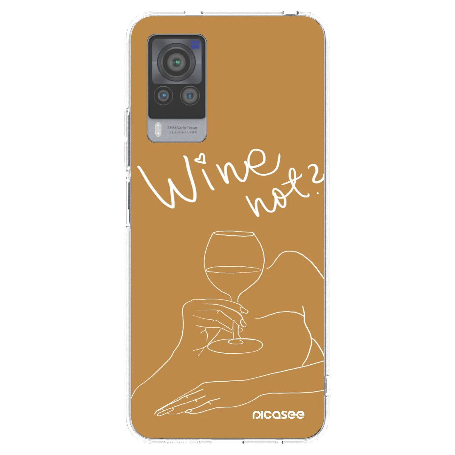 Picasee silikonový průhledný obal pro Vivo X60 Pro 5G - Wine not