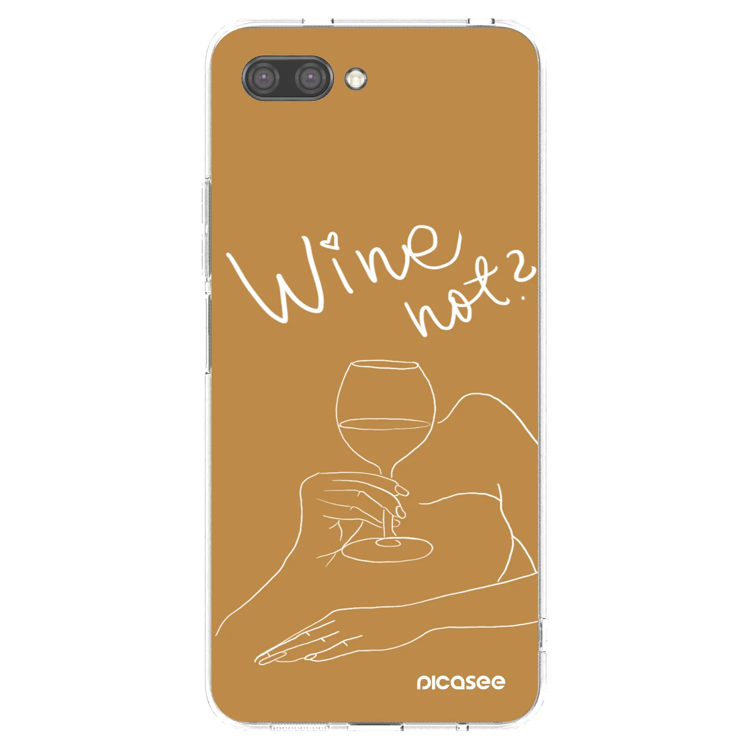 Picasee silikonový průhledný obal pro Honor 10 - Wine not