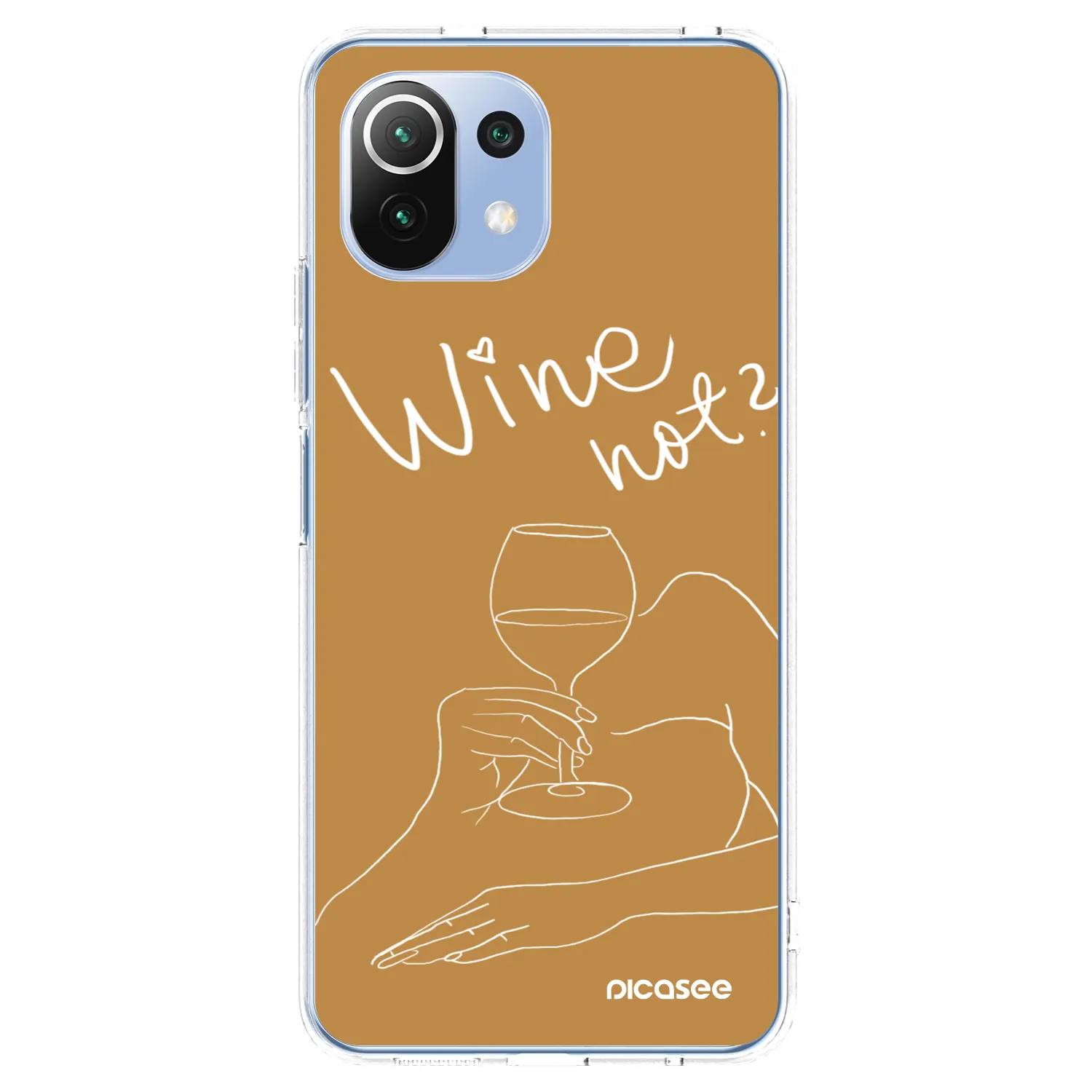 Picasee silikonový průhledný obal pro Xiaomi 11 Lite 5G NE - Wine not