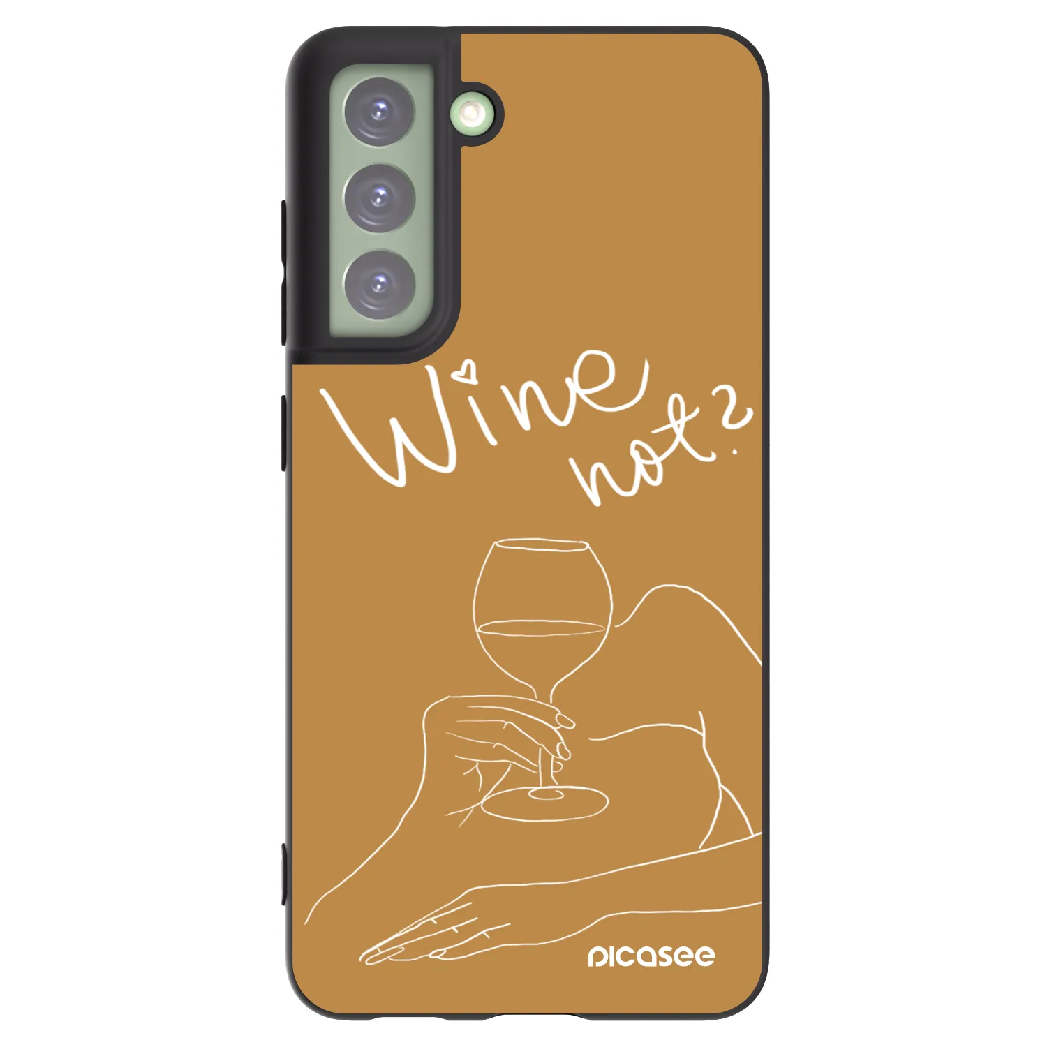Picasee silikonový černý obal pro Samsung Galaxy S21 FE 5G - Wine not