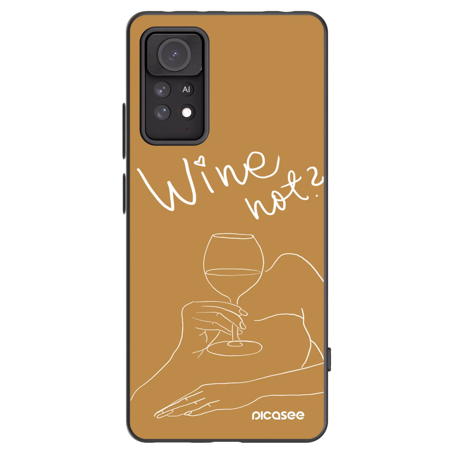Picasee silikonový černý obal pro Xiaomi Redmi Note 11 Pro 5G - Wine not