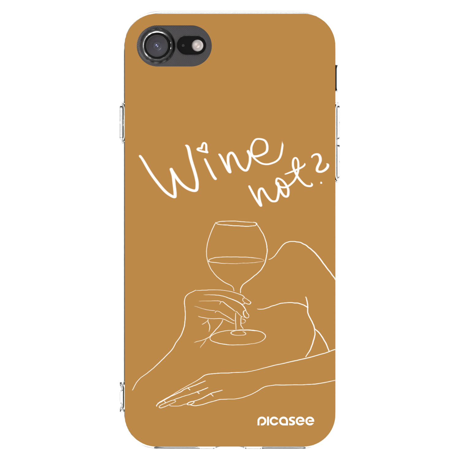 Picasee silikonový průhledný obal pro Apple iPhone SE 2022 - Wine not