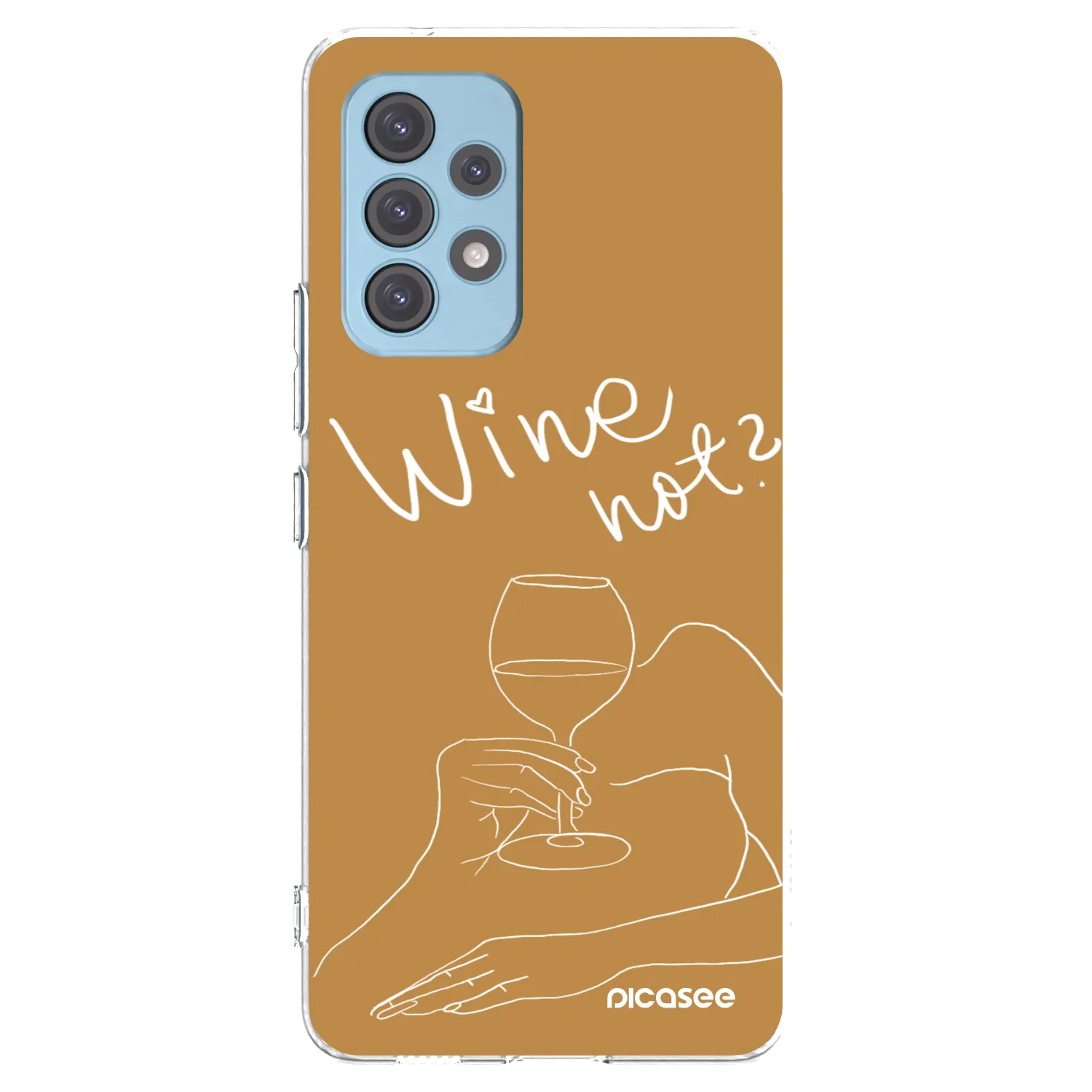 Picasee silikonový průhledný obal pro Samsung Galaxy A53 5G A536 - Wine not