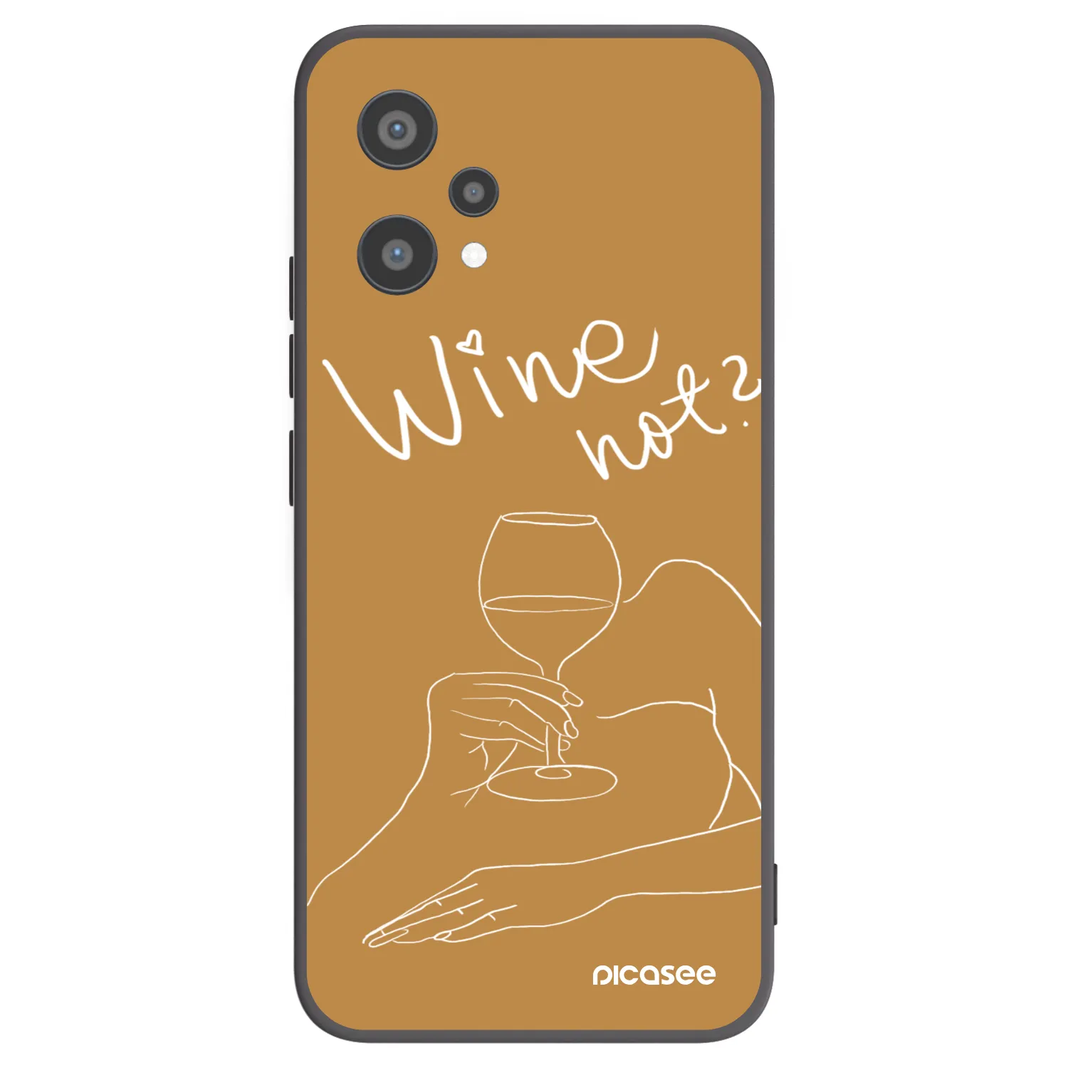 Picasee silikonový černý obal pro Realme 9 Pro 5G - Wine not