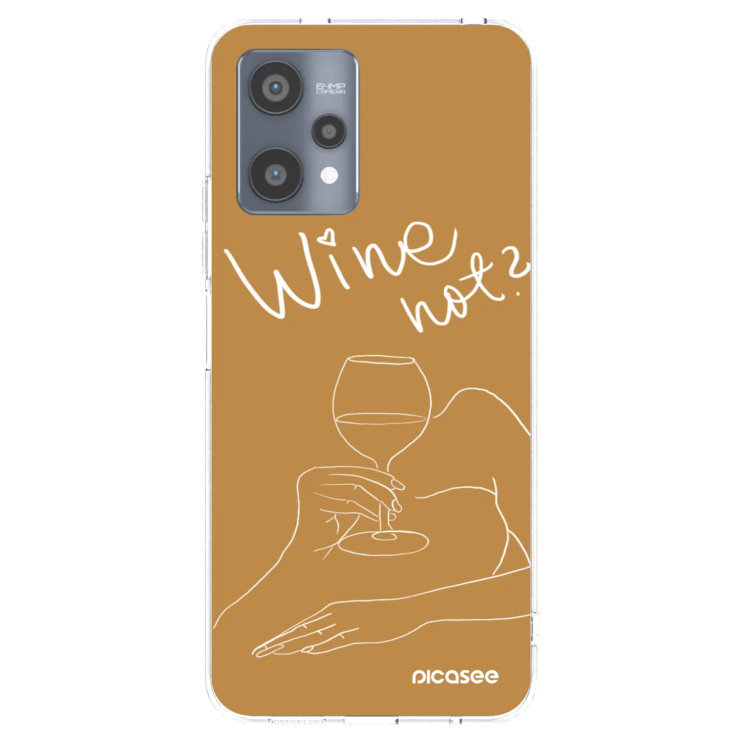 Picasee silikonový průhledný obal pro Realme 9 Pro 5G - Wine not