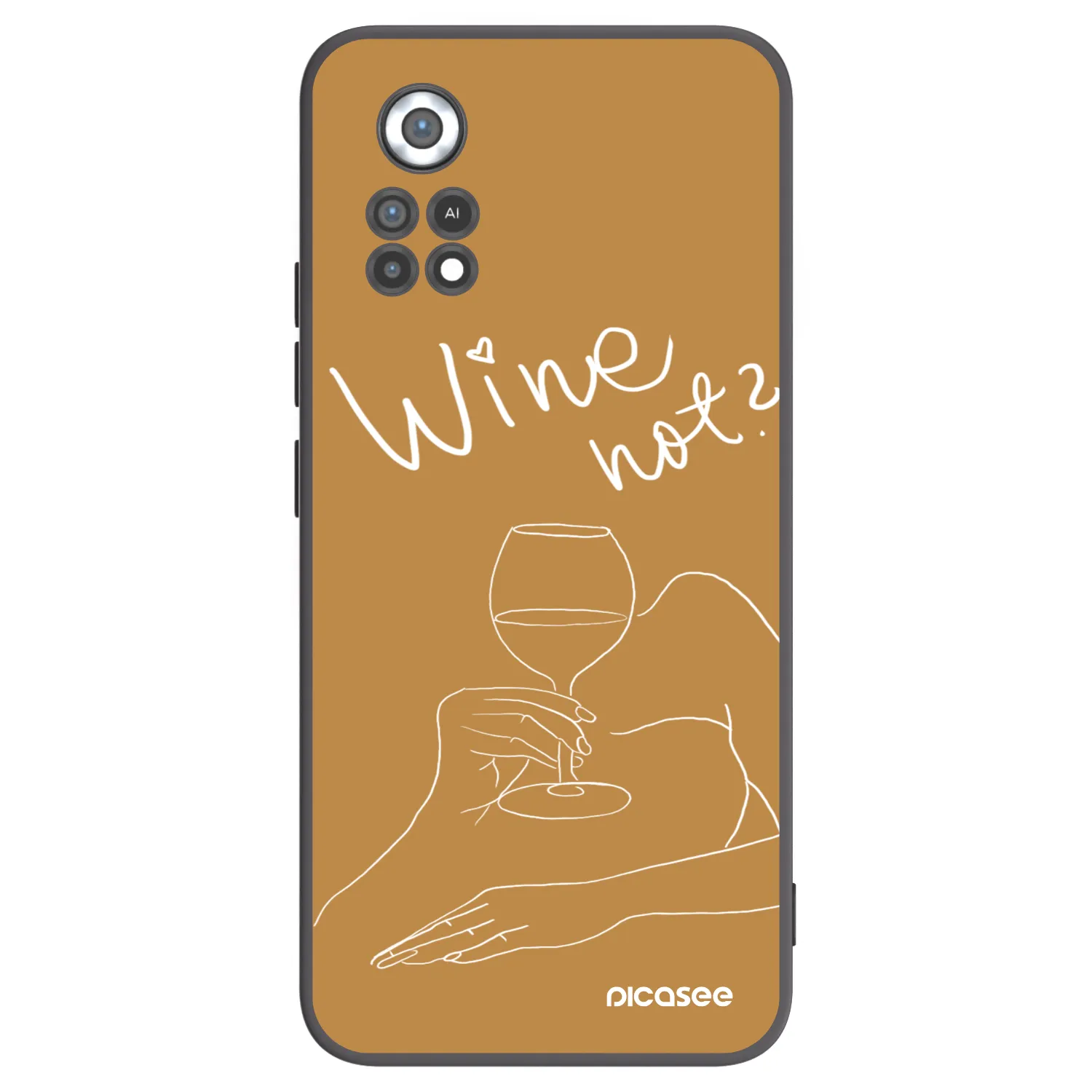 Picasee silikonový černý obal pro Xiaomi Poco X4 Pro 5G - Wine not
