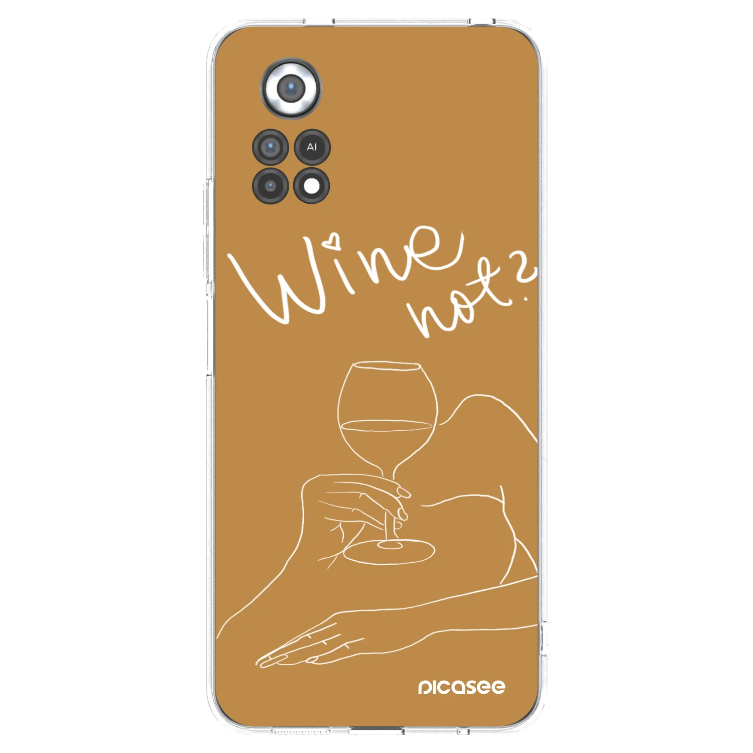 Picasee silikonový průhledný obal pro Xiaomi Poco X4 Pro 5G - Wine not