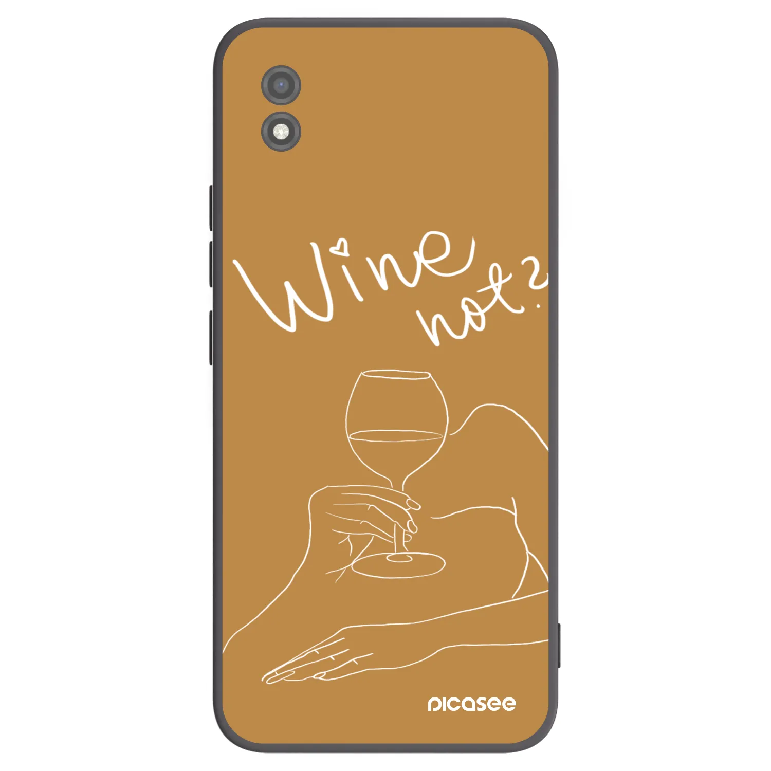 Picasee silikonový černý obal pro Realme C11 (2021) - Wine not