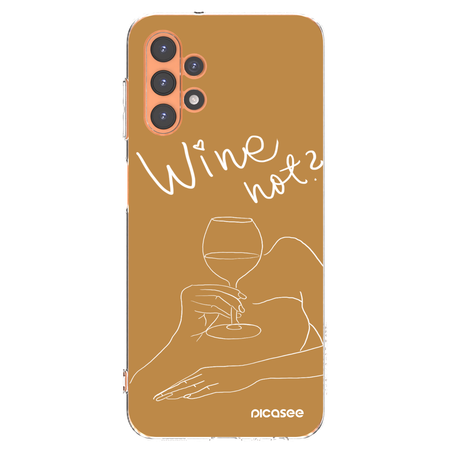 Picasee silikonový průhledný obal pro Samsung Galaxy A13 4G A135 - Wine not
