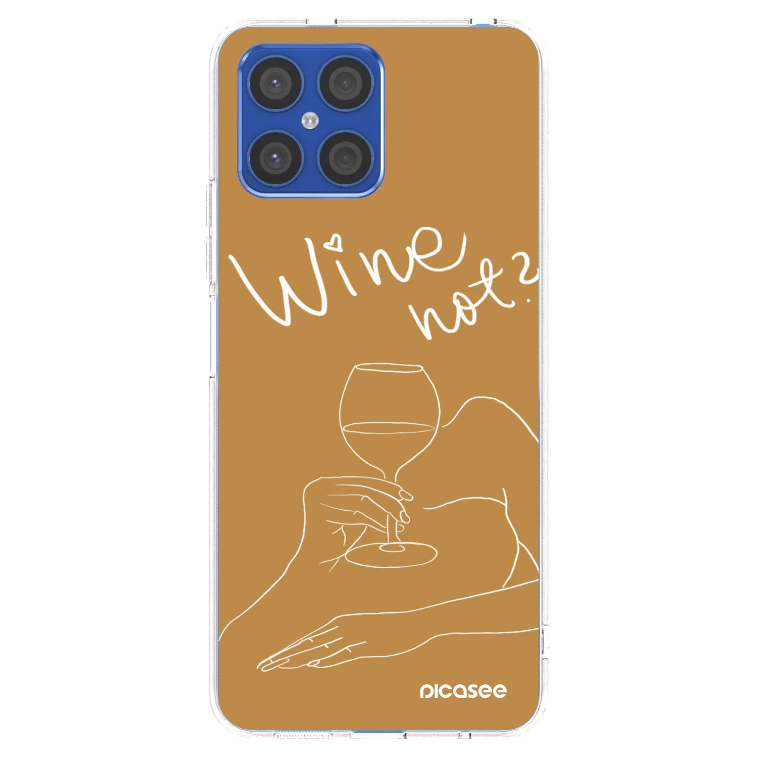 Picasee silikonový průhledný obal pro Honor X8 4G - Wine not