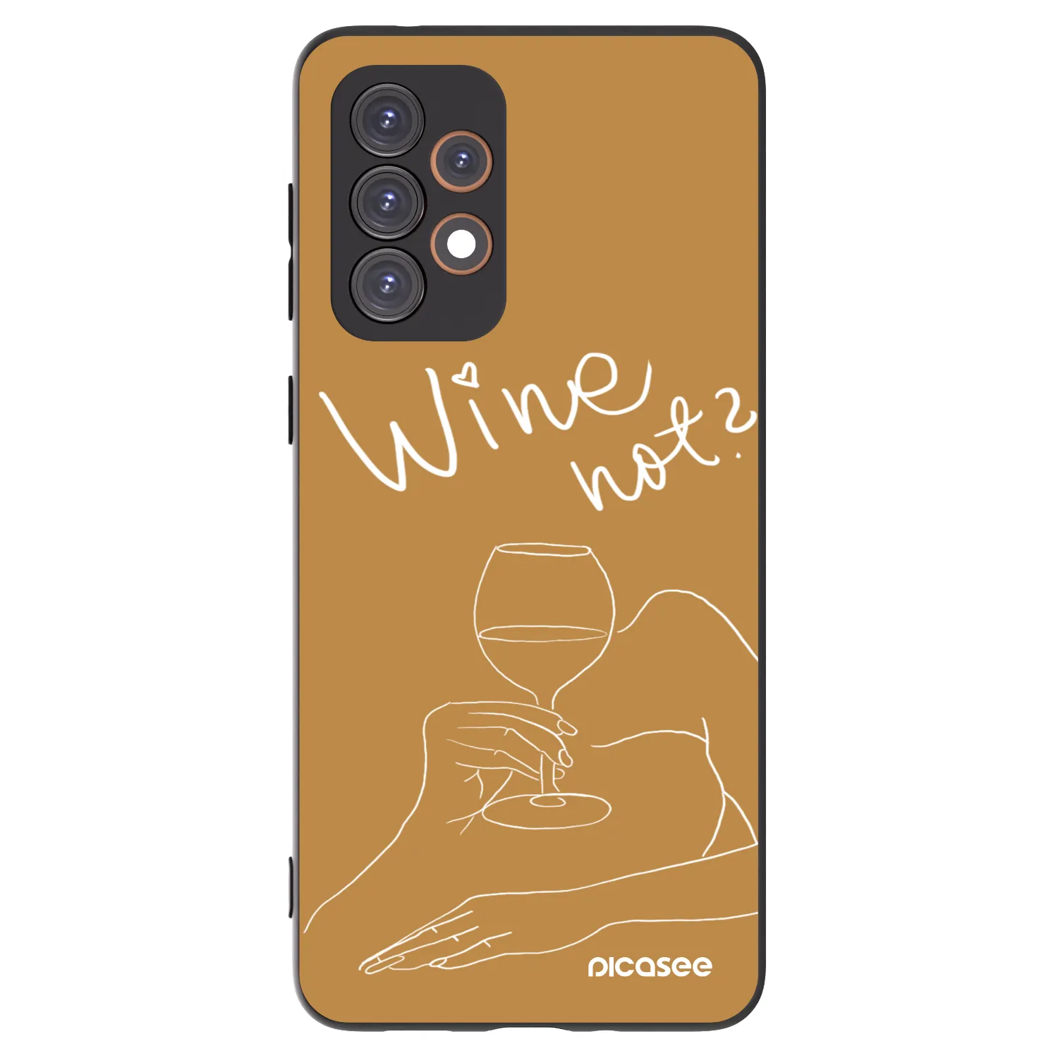 Picasee silikonový černý obal pro Samsung Galaxy A33 5G A336 - Wine not