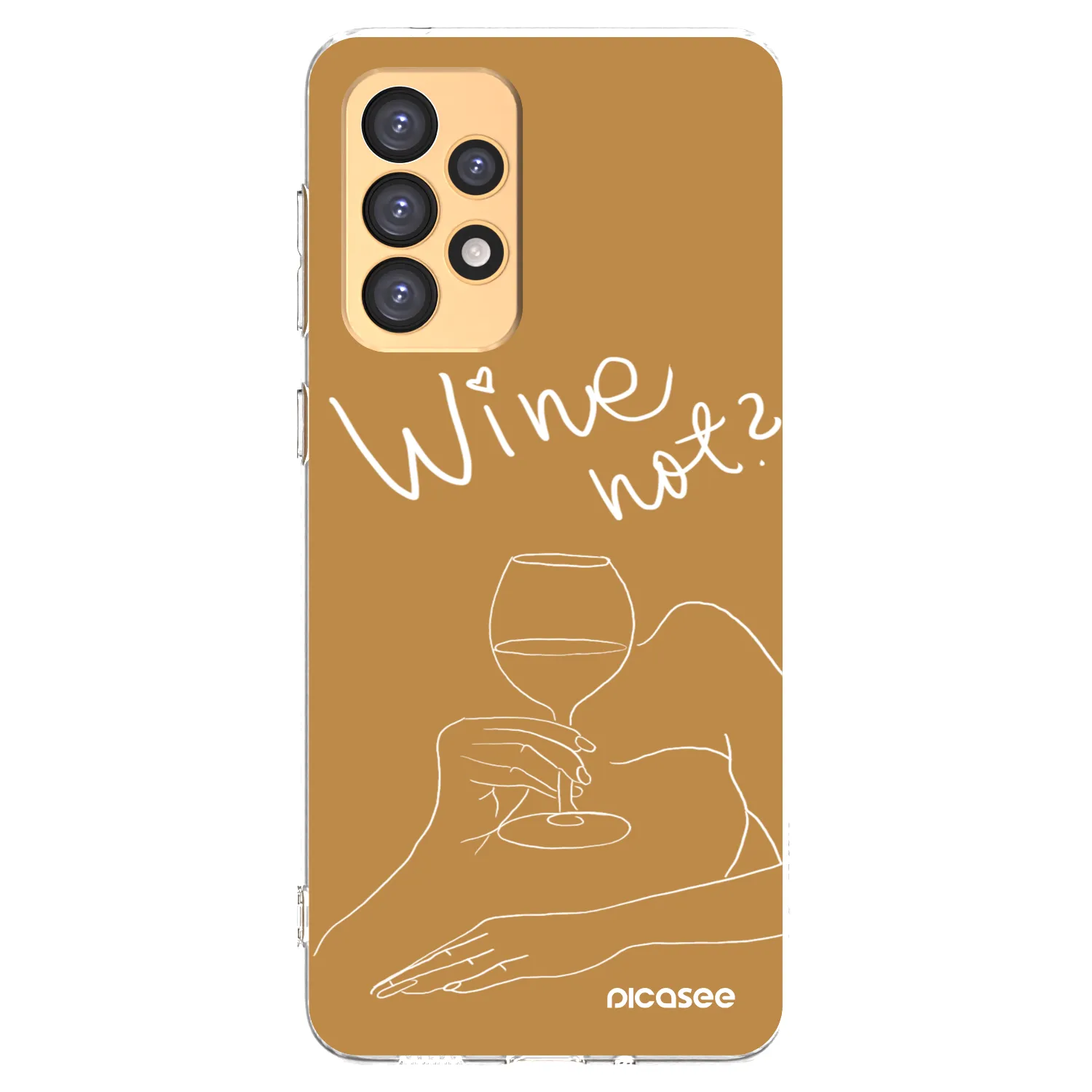 Picasee silikonový průhledný obal pro Samsung Galaxy A33 5G A336 - Wine not