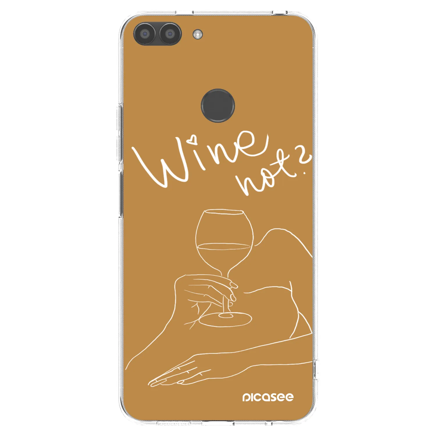 Picasee silikonový průhledný obal pro Huawei P Smart - Wine not