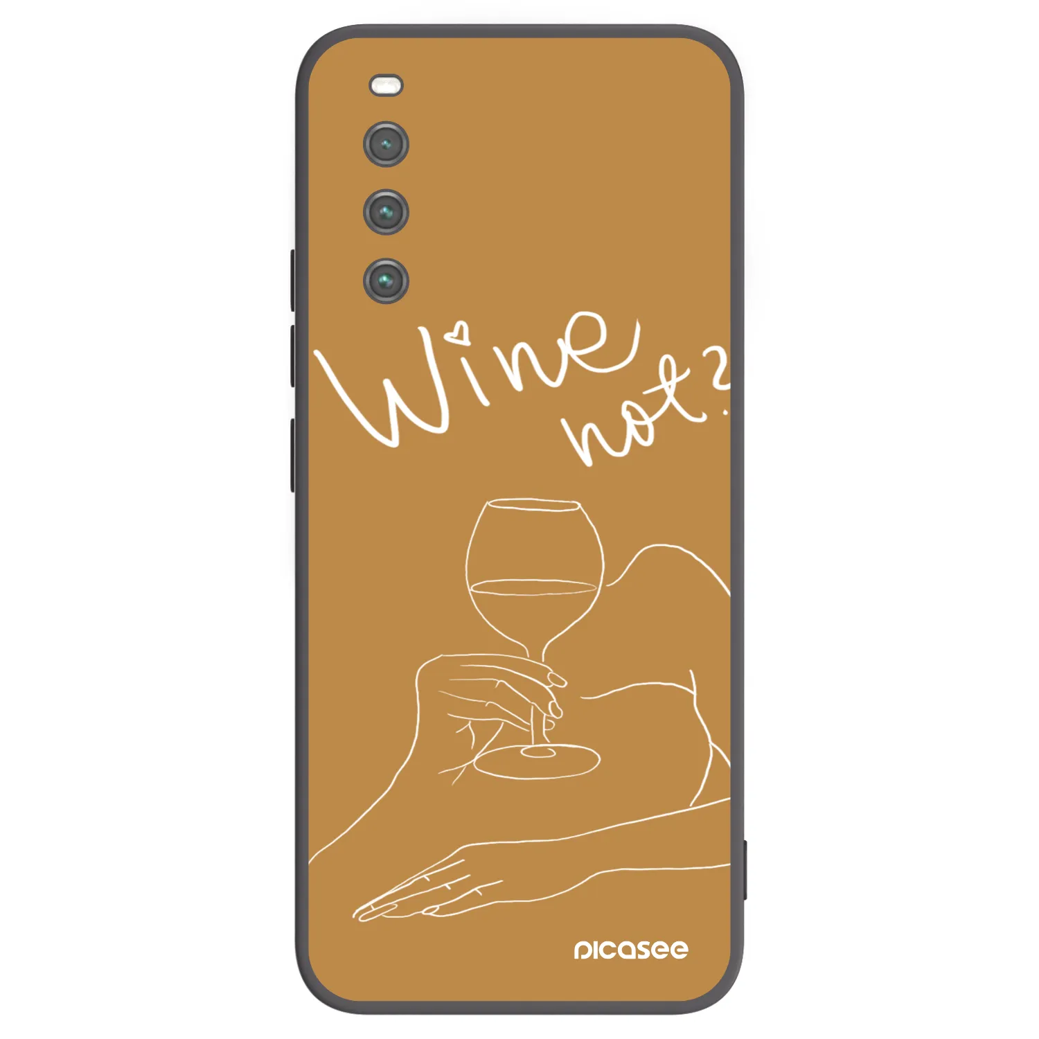 Picasee silikonový černý obal pro Sony Xperia 10 IV 5G - Wine not