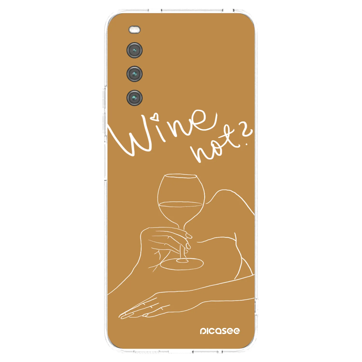Picasee silikonový průhledný obal pro Sony Xperia 10 IV 5G - Wine not