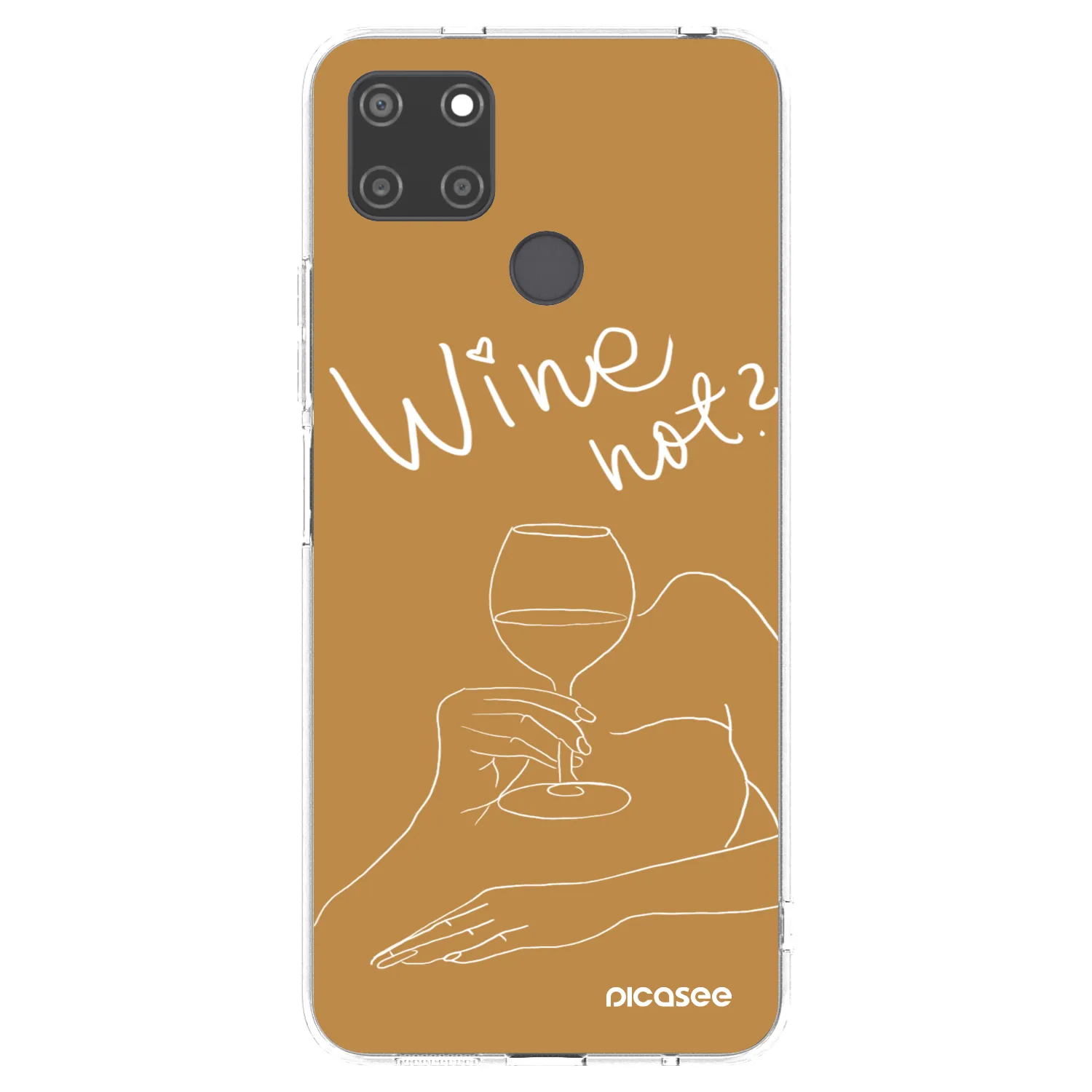 Picasee silikonový průhledný obal pro Realme C21Y - Wine not