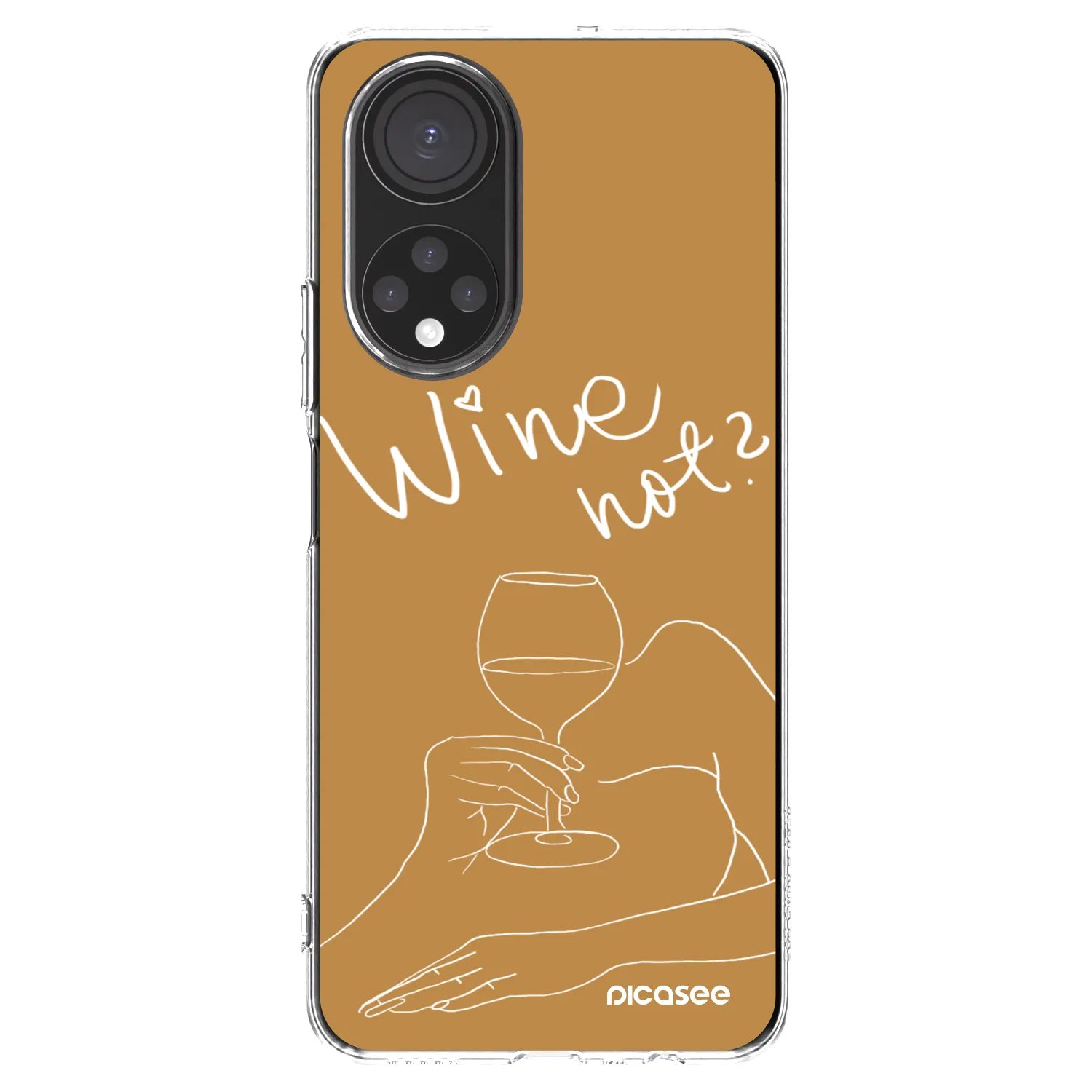 Picasee silikonový průhledný obal pro Honor X7 - Wine not
