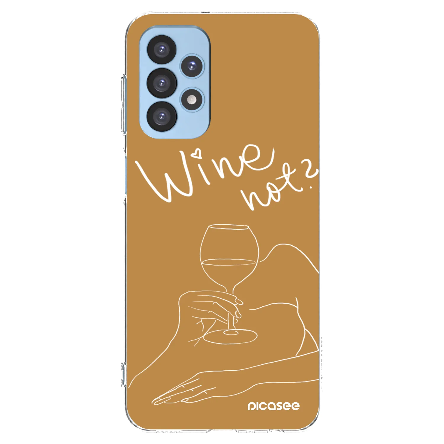 Picasee silikonový průhledný obal pro Samsung Galaxy A23 A235F 4G - Wine not