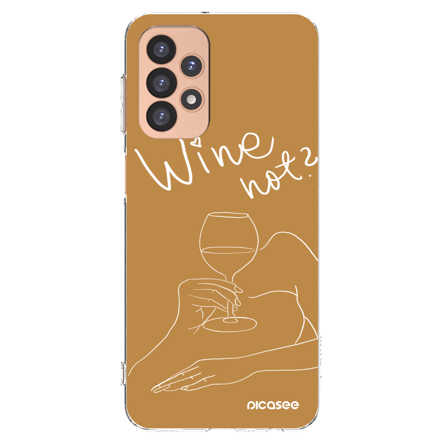 Picasee silikonový průhledný obal pro Samsung Galaxy A23 A236B 5G - Wine not