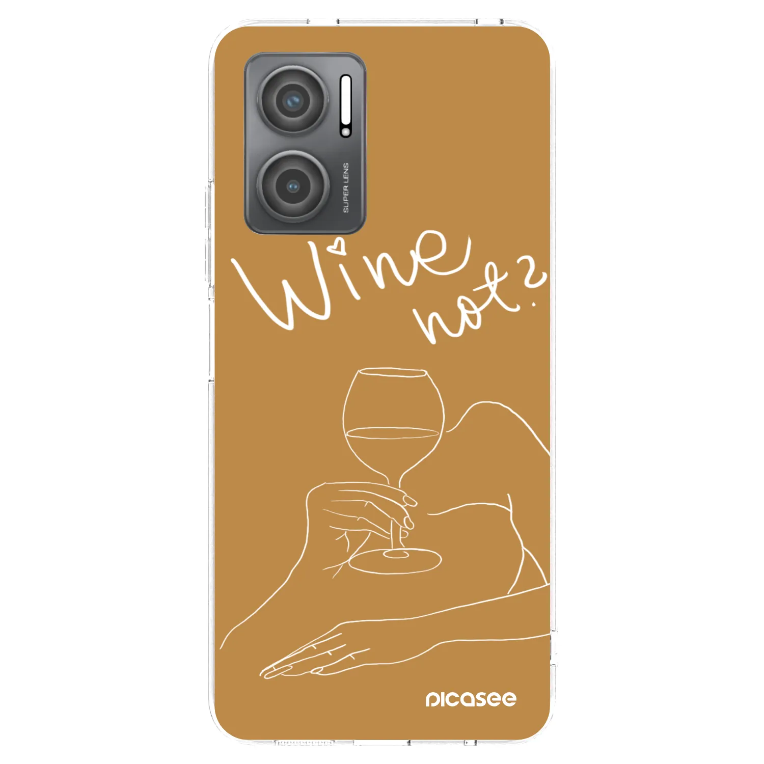 Picasee silikonový průhledný obal pro Xiaomi Redmi 10 5G - Wine not