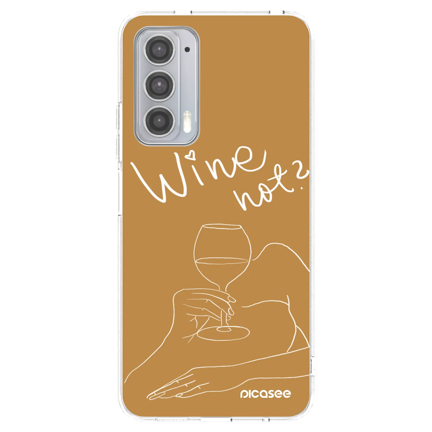 Picasee silikonový průhledný obal pro Motorola Edge 20 - Wine not