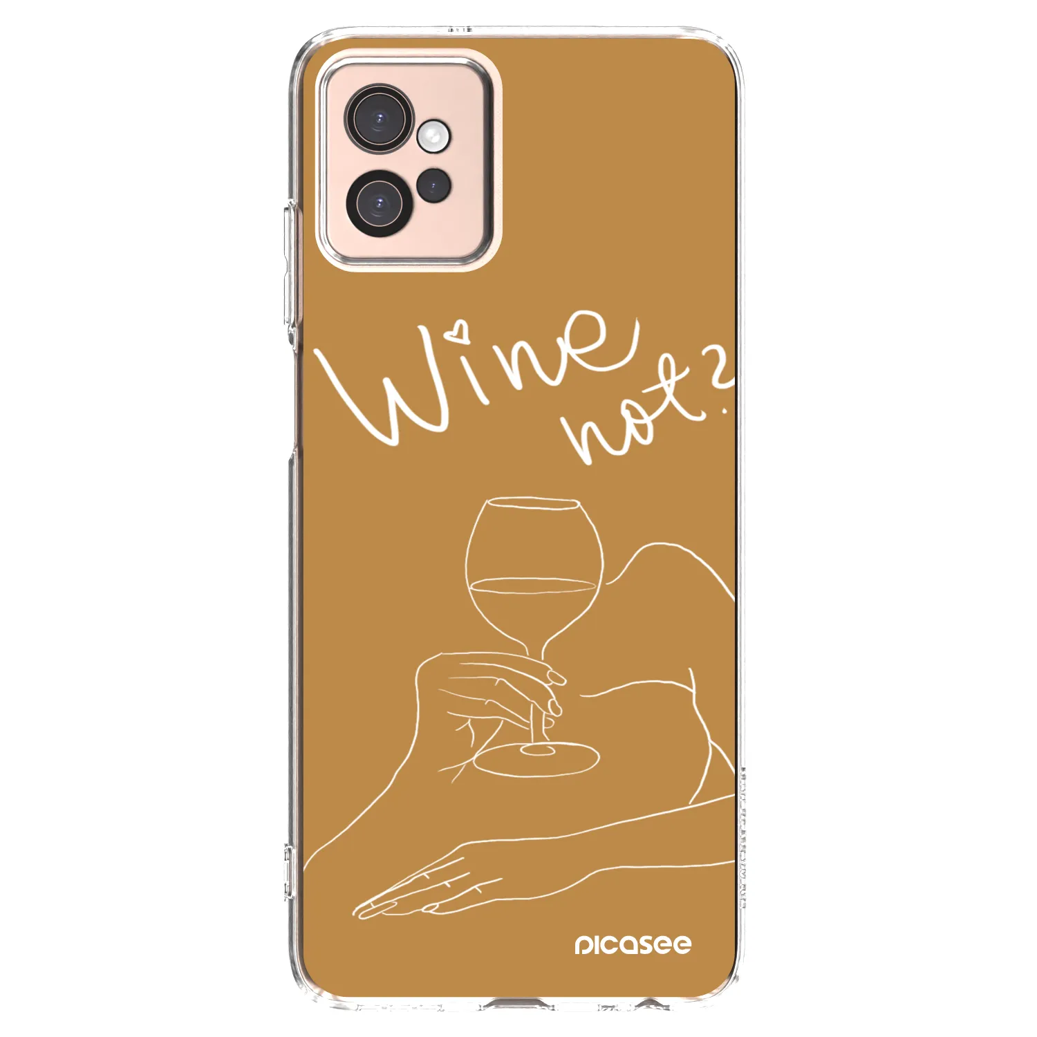 Picasee silikonový průhledný obal pro Motorola Moto G32 - Wine not