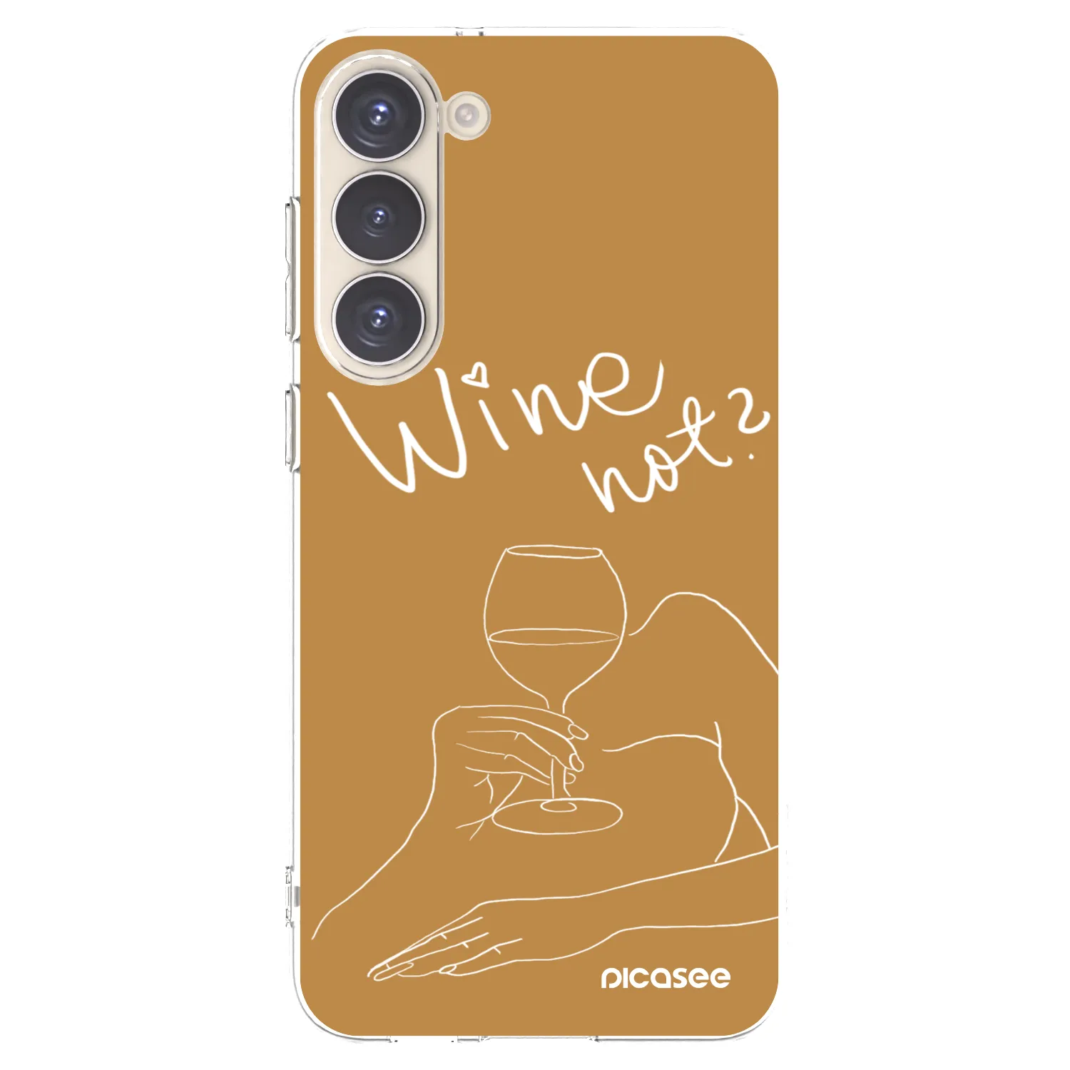 Picasee silikonový průhledný obal pro Samsung Galaxy S23+ 5G - Wine not