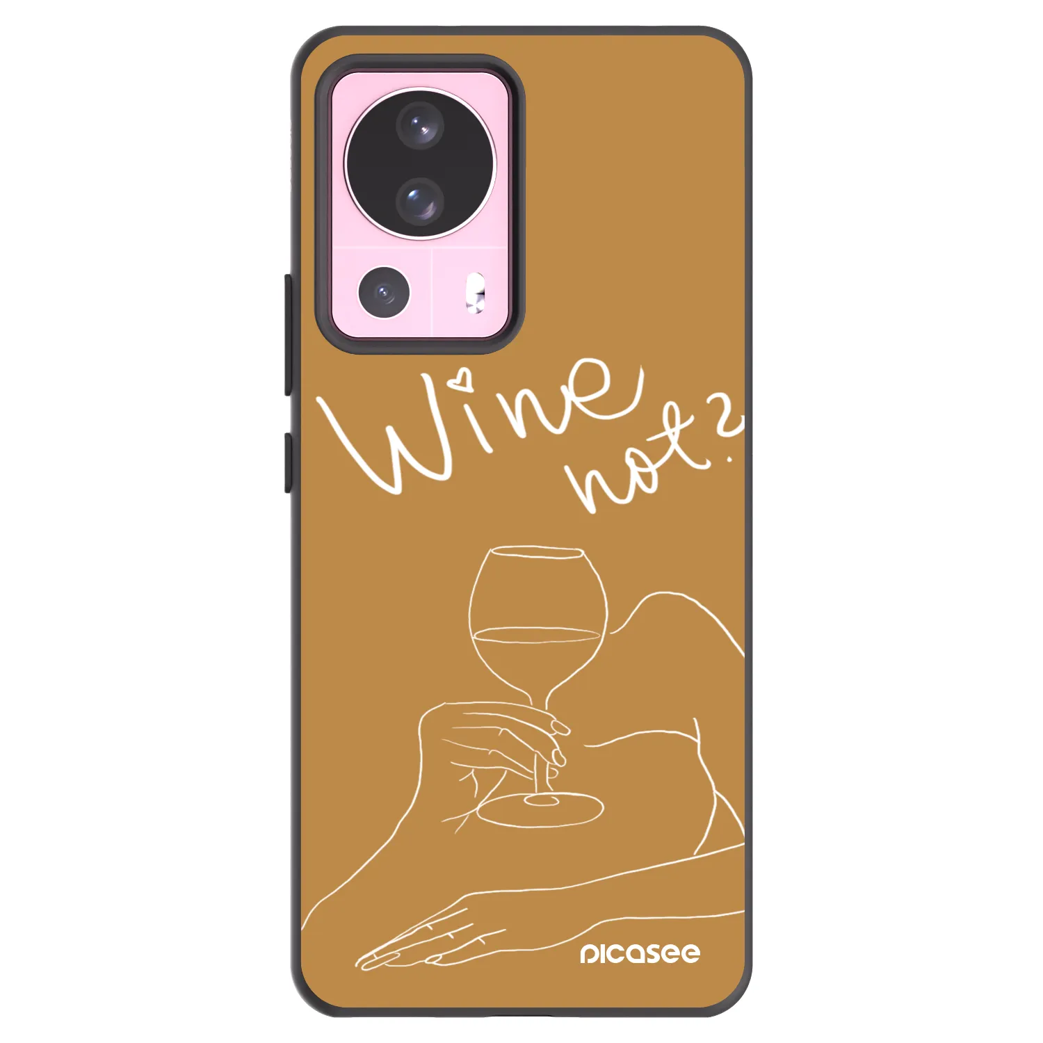 Picasee silikonový černý obal pro Xiaomi 13 Lite - Wine not