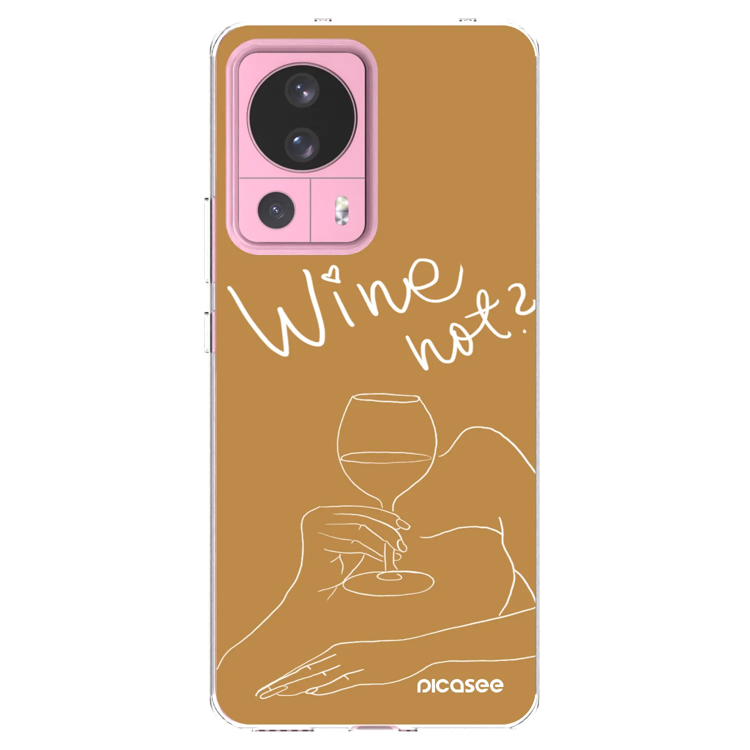 Picasee silikonový průhledný obal pro Xiaomi 13 Lite - Wine not