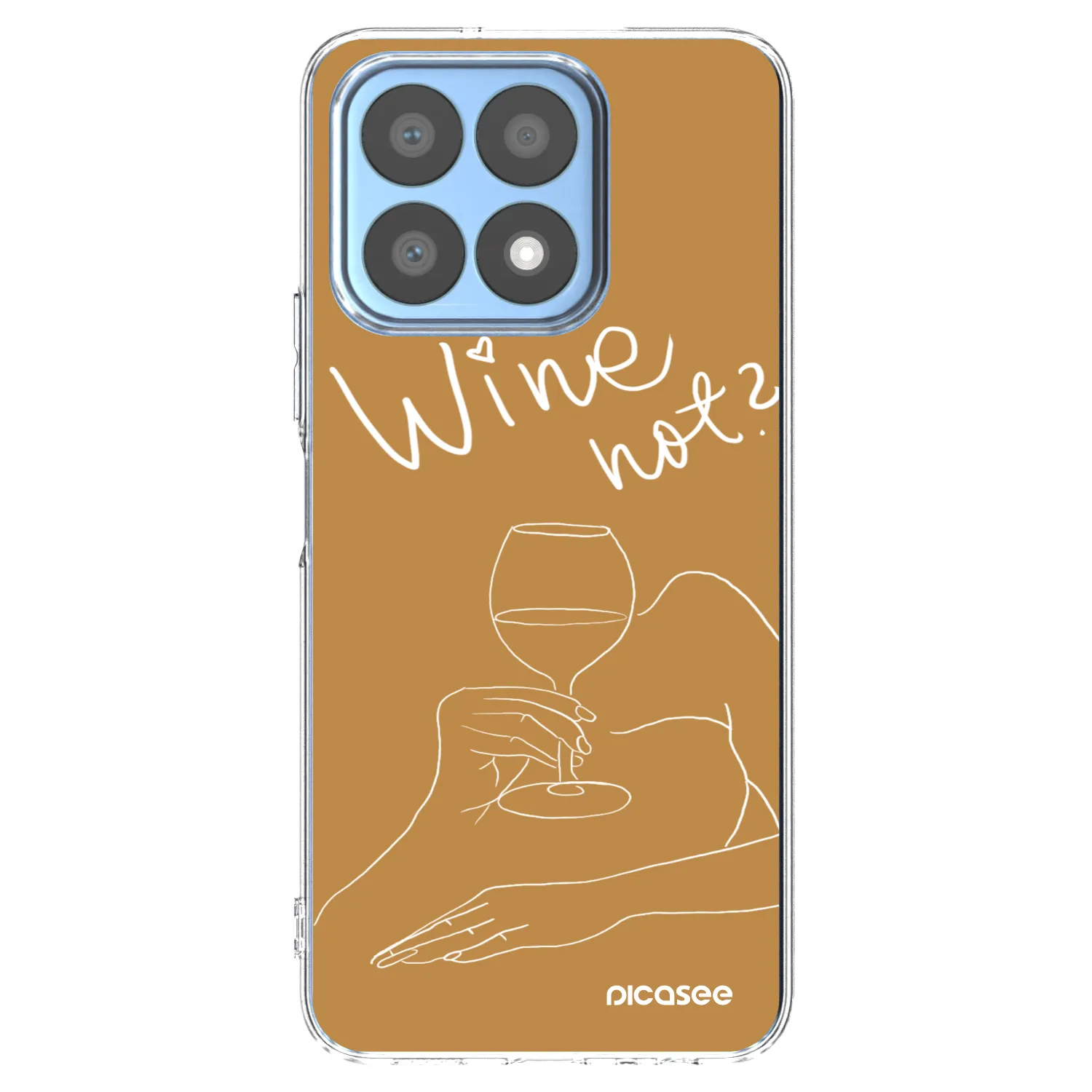 Picasee silikonový průhledný obal pro Honor X8a - Wine not
