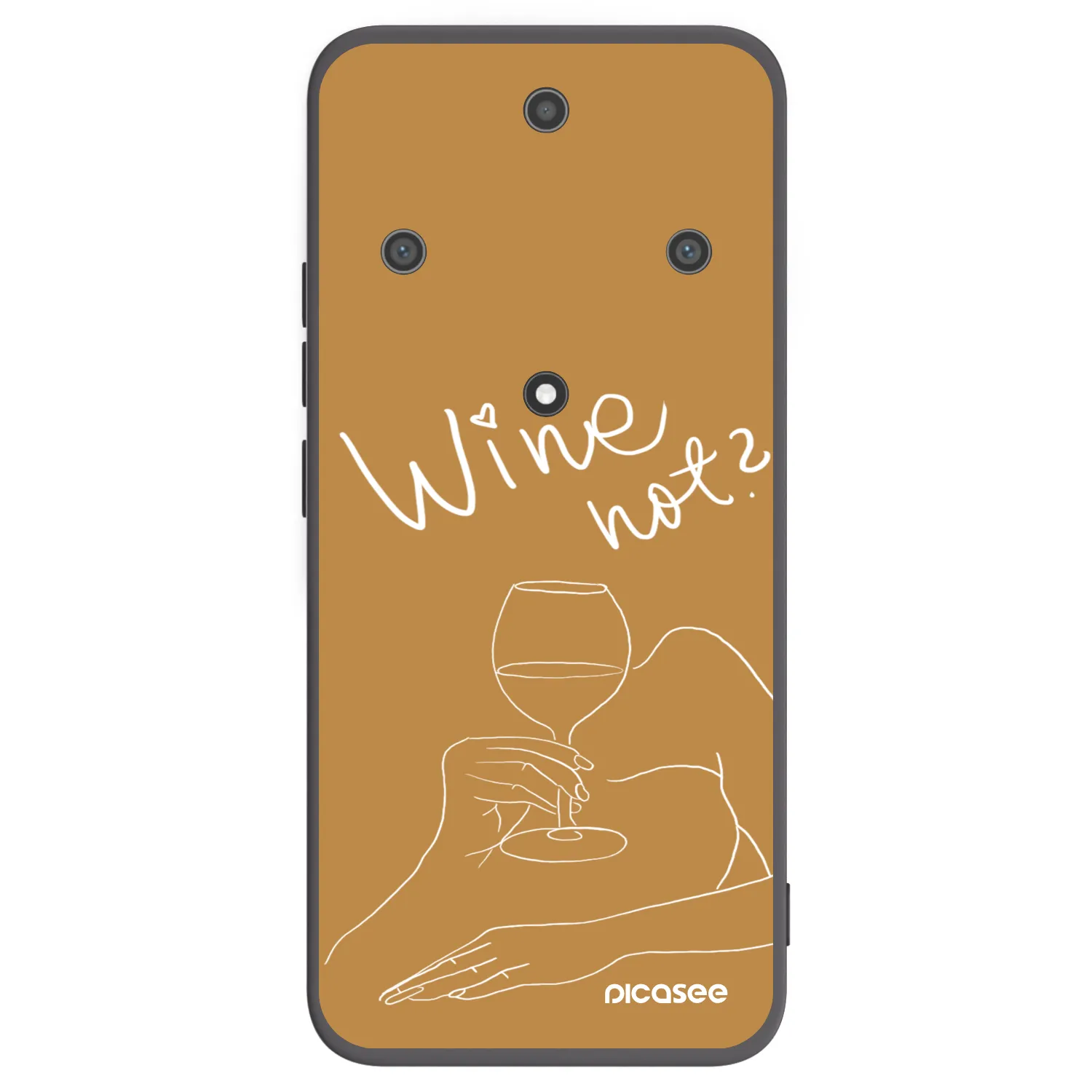 Picasee silikonový černý obal pro Honor Magic5 Lite 5G - Wine not