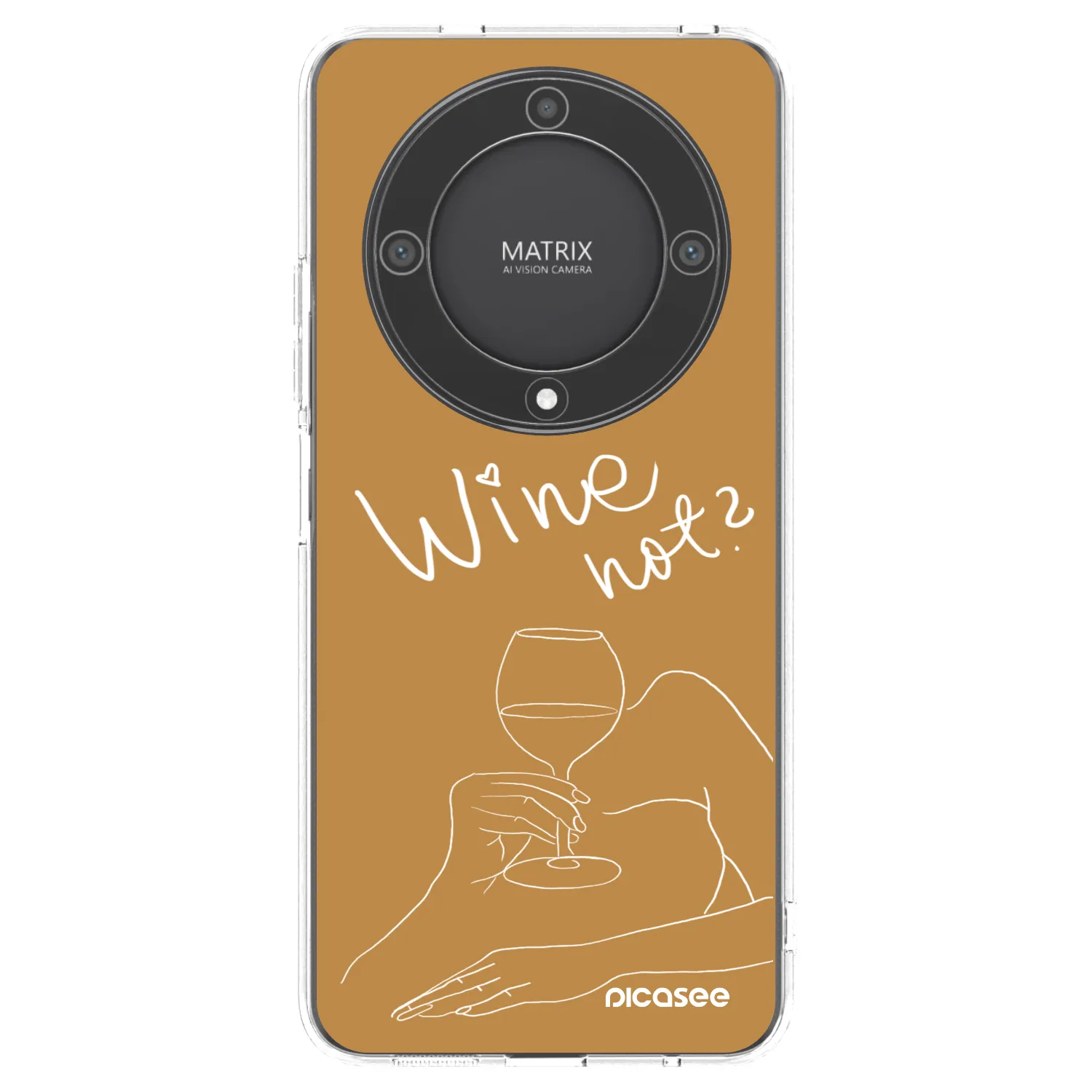Picasee silikonový průhledný obal pro Honor Magic5 Lite 5G - Wine not