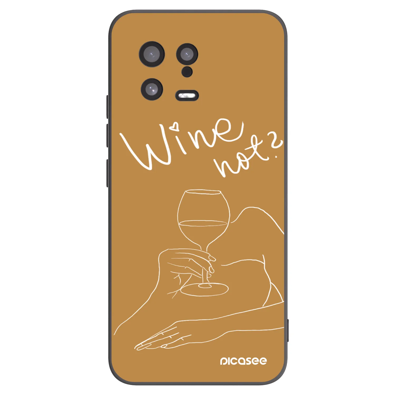 Picasee silikonový černý obal pro Xiaomi 13 - Wine not