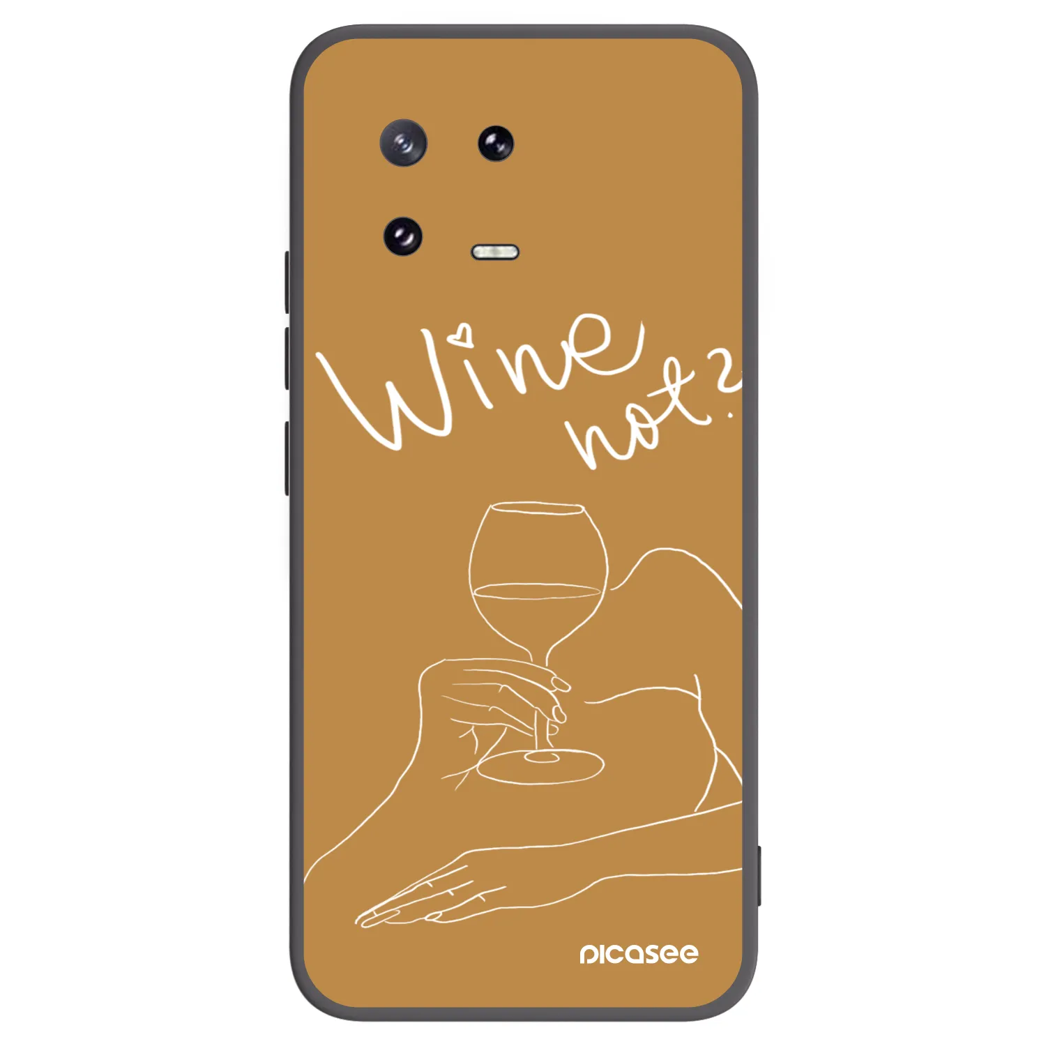 Picasee silikonový černý obal pro Xiaomi 13 Pro - Wine not