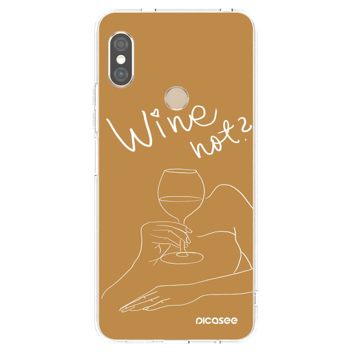 Picasee silikonový průhledný obal pro Xiaomi Redmi Note 5 Global - Wine not