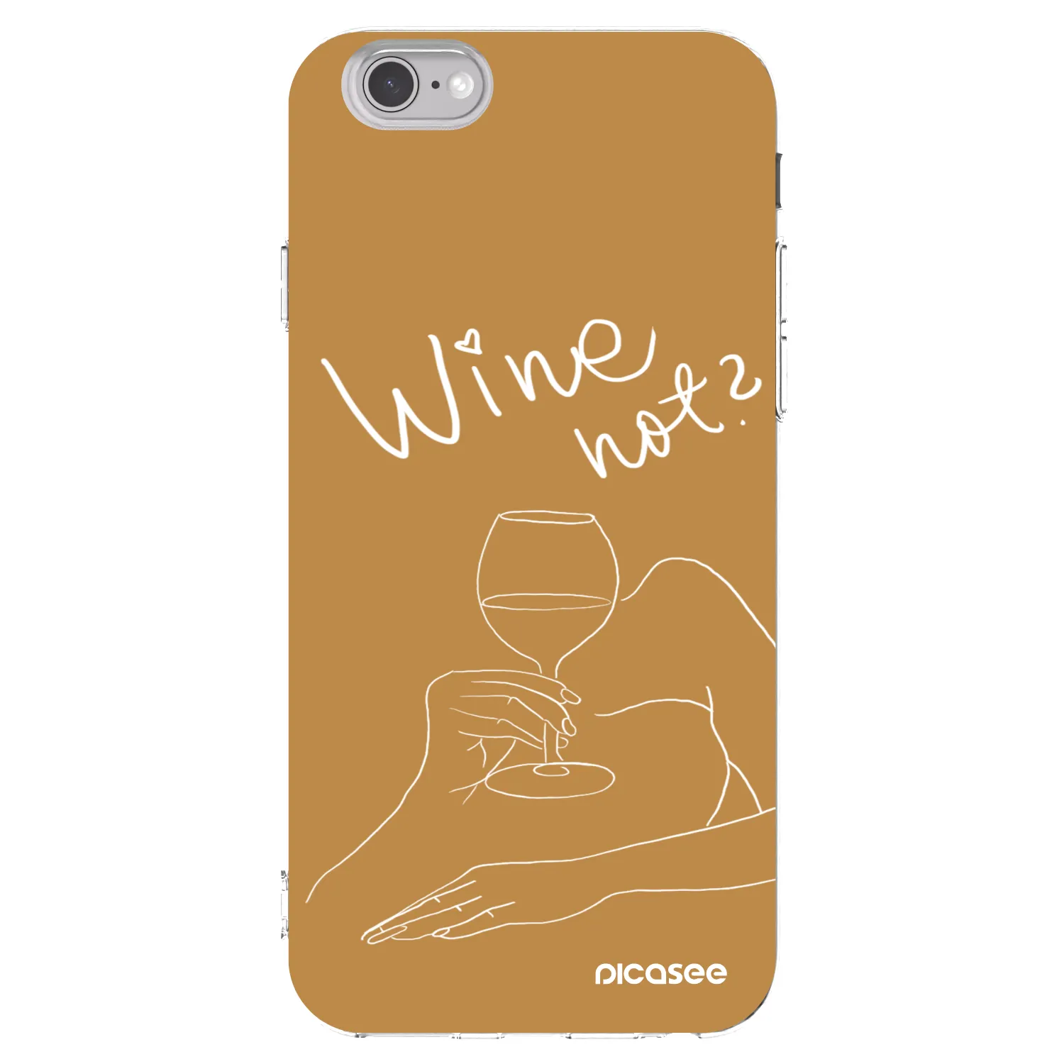 Picasee silikonový průhledný obal pro Apple iPhone 6/6S - Wine not
