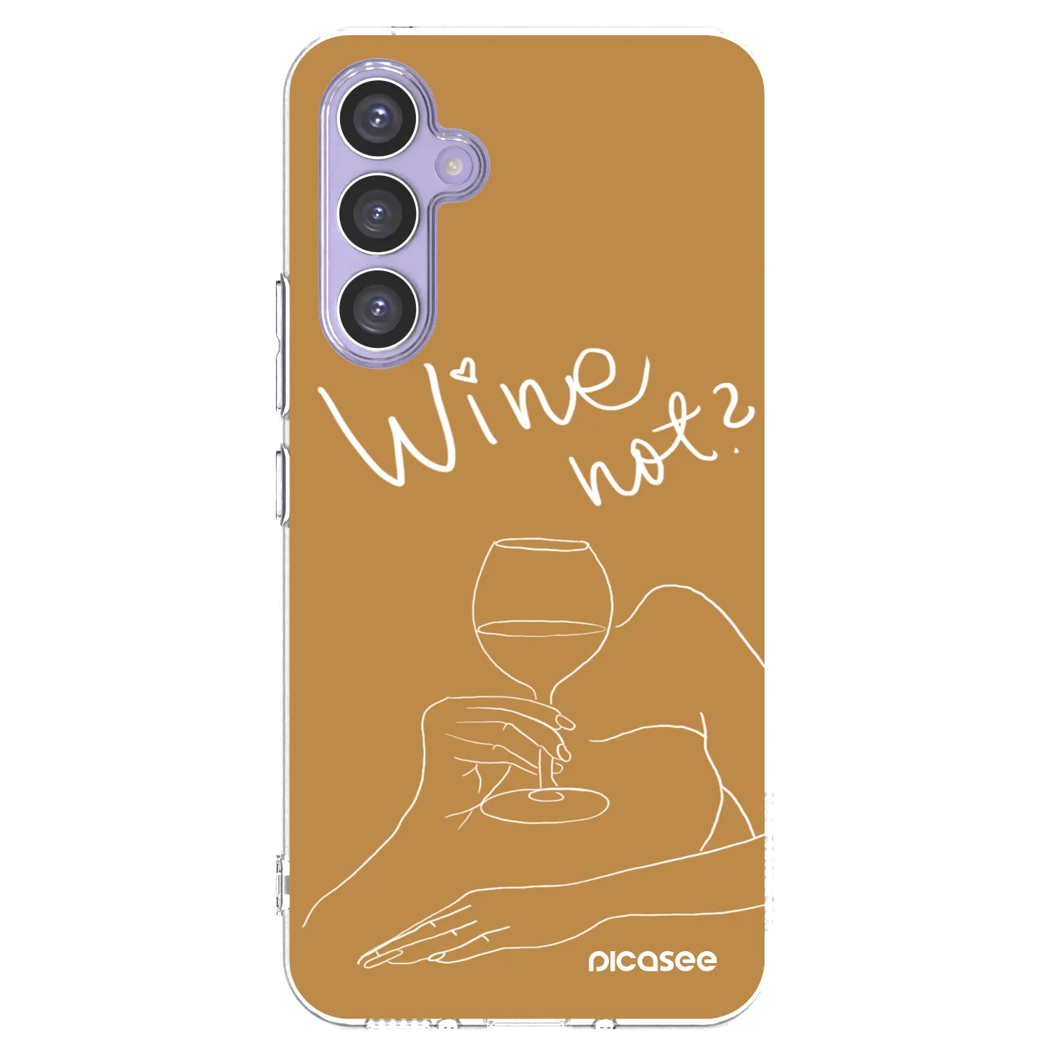 Picasee silikonový průhledný obal pro Samsung Galaxy A54 5G A546B - Wine not