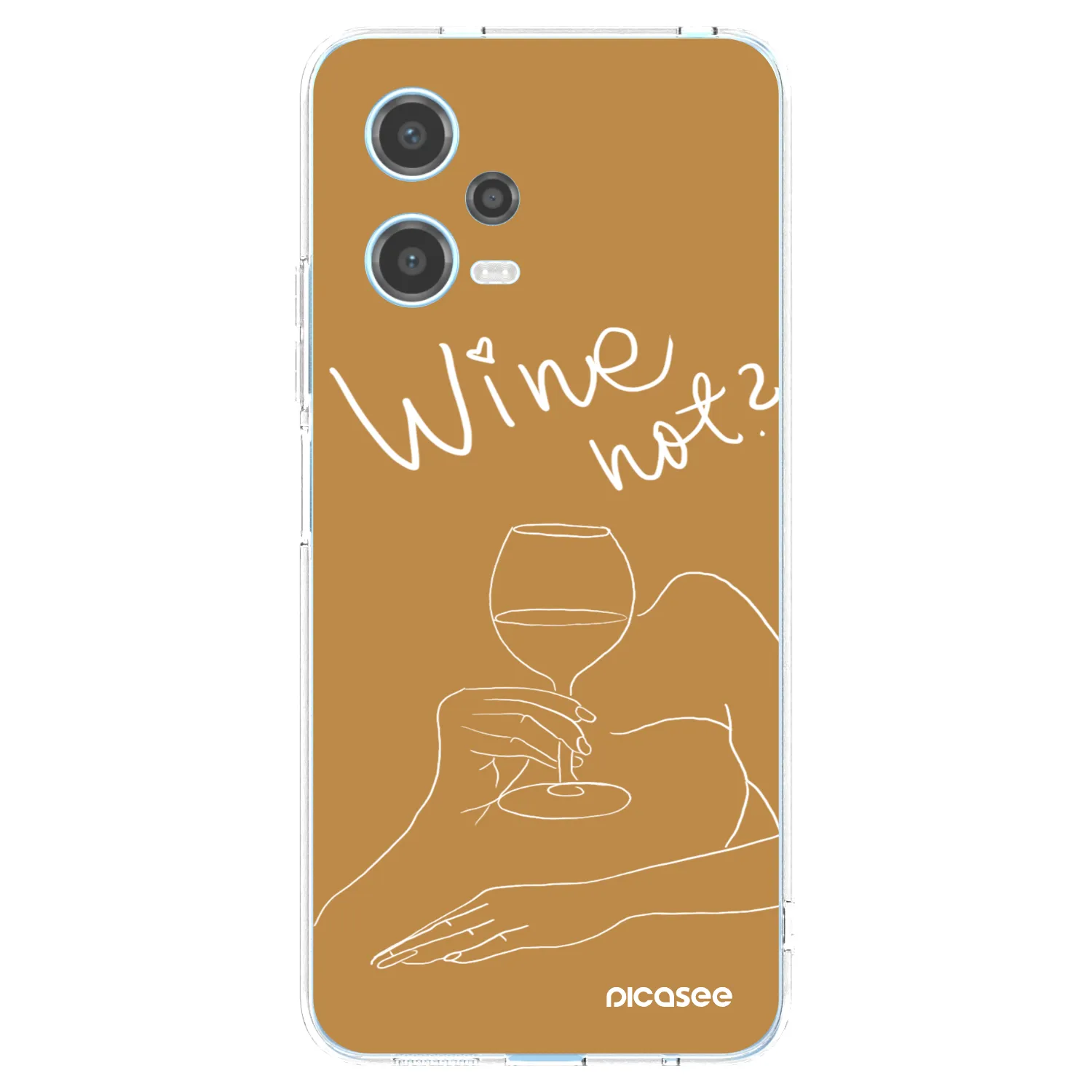 Picasee silikonový průhledný obal pro Xiaomi Redmi Note 12 5G - Wine not