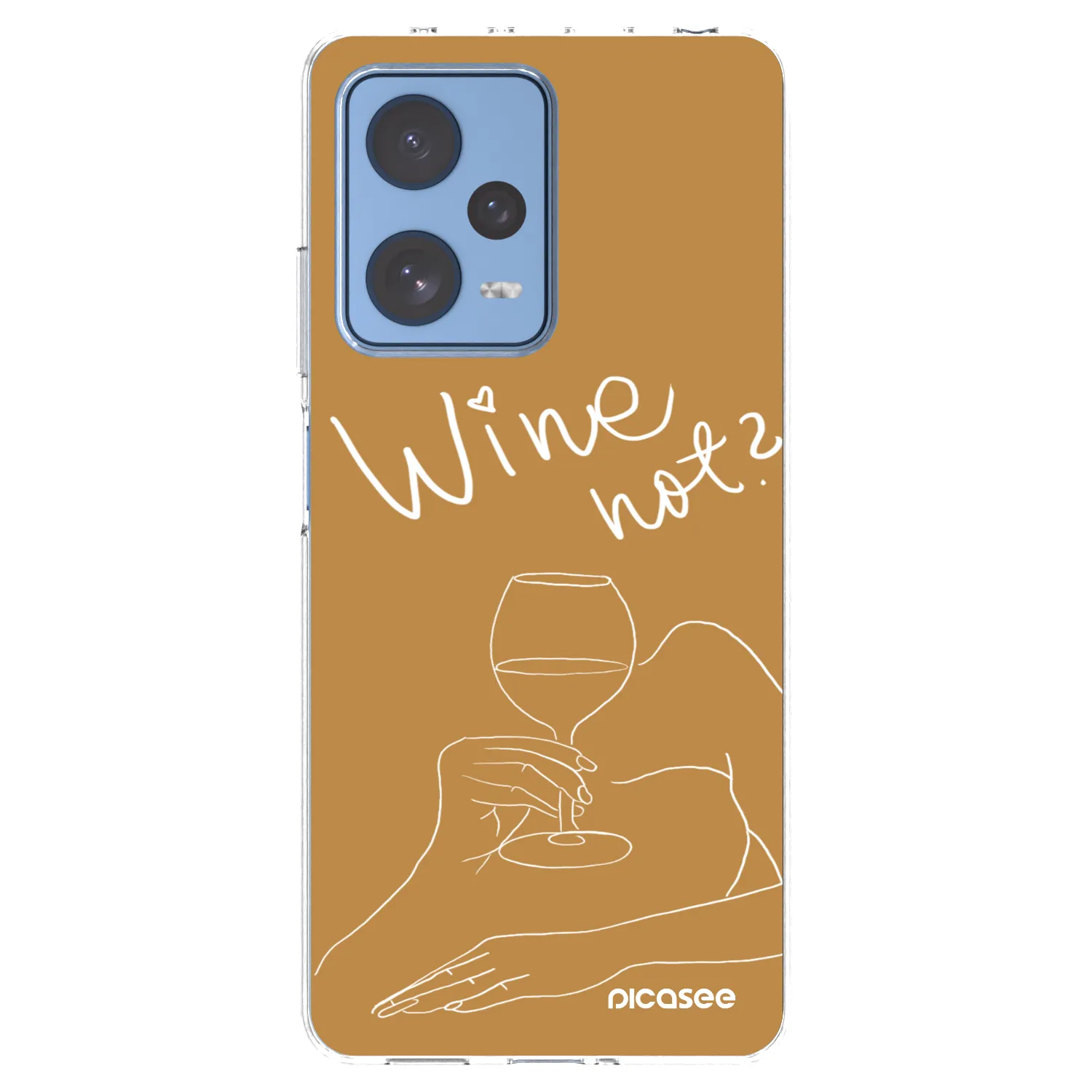 Picasee silikonový průhledný obal pro Xiaomi Redmi Note 12 Pro 5G - Wine not