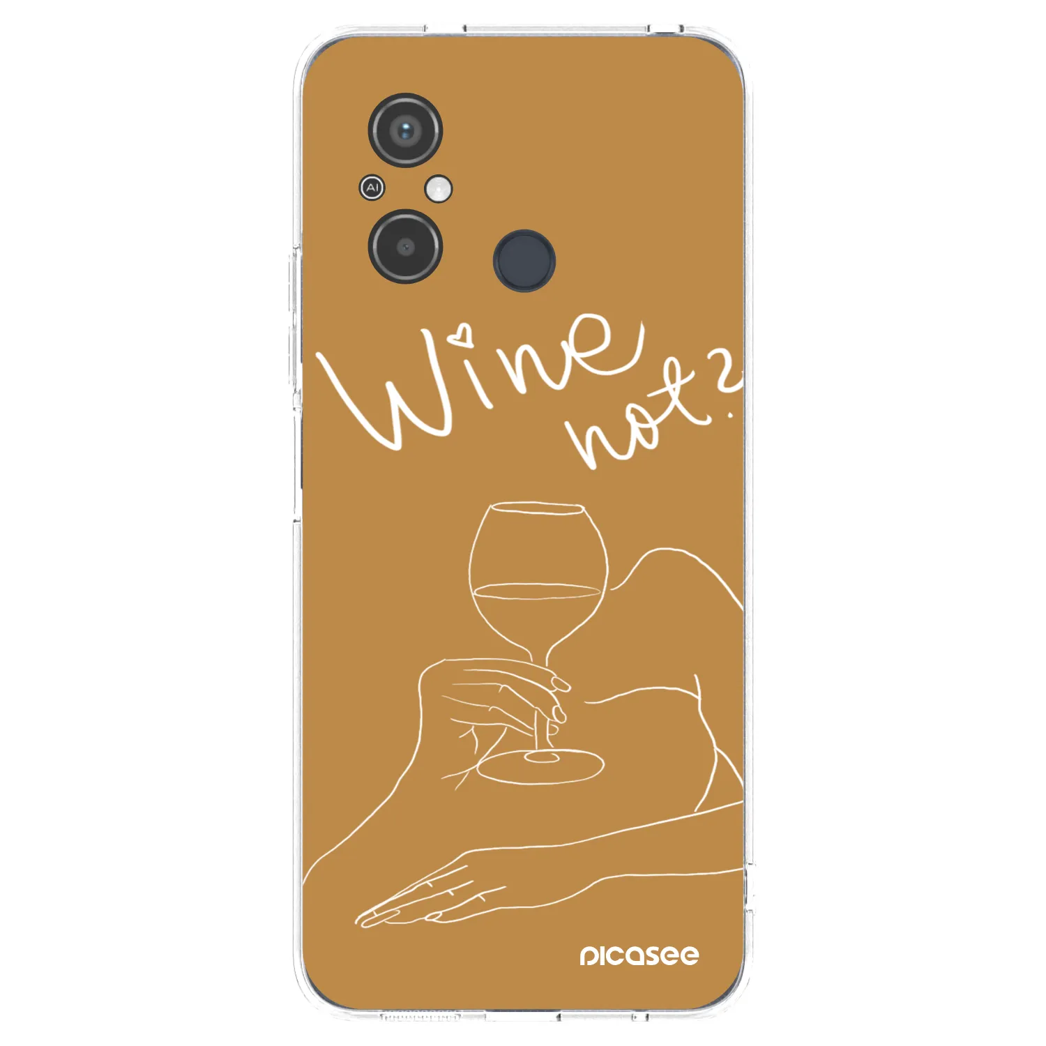 Picasee silikonový průhledný obal pro Xiaomi Redmi 12C - Wine not